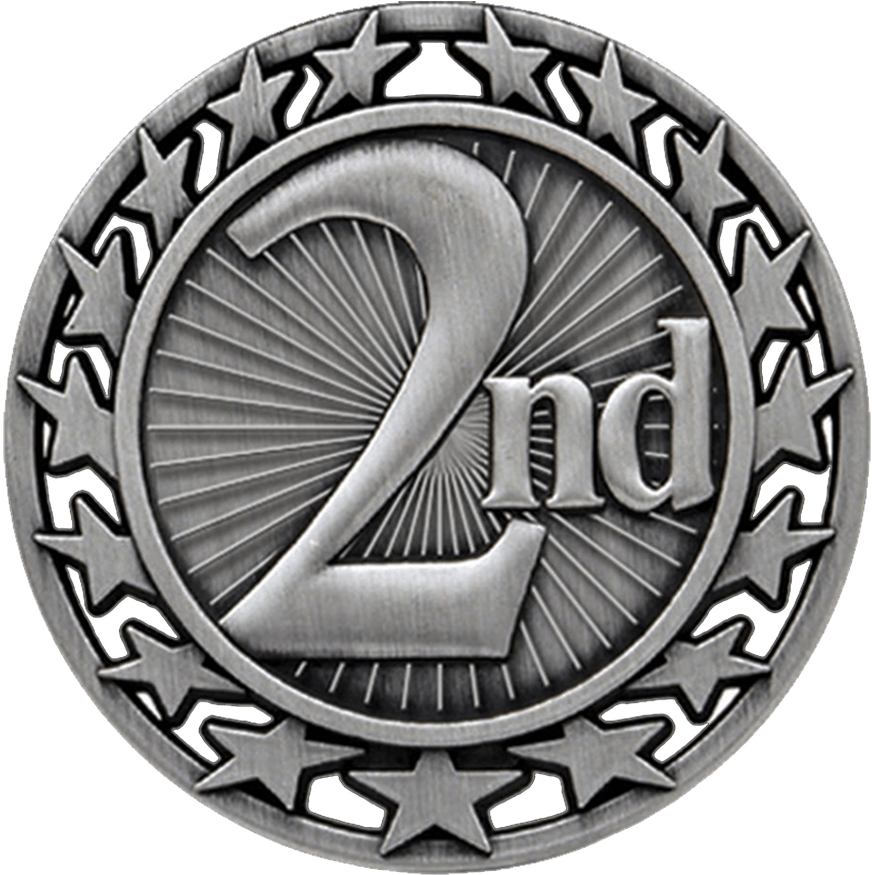 Stock Star Sports Medals: 2nd Place