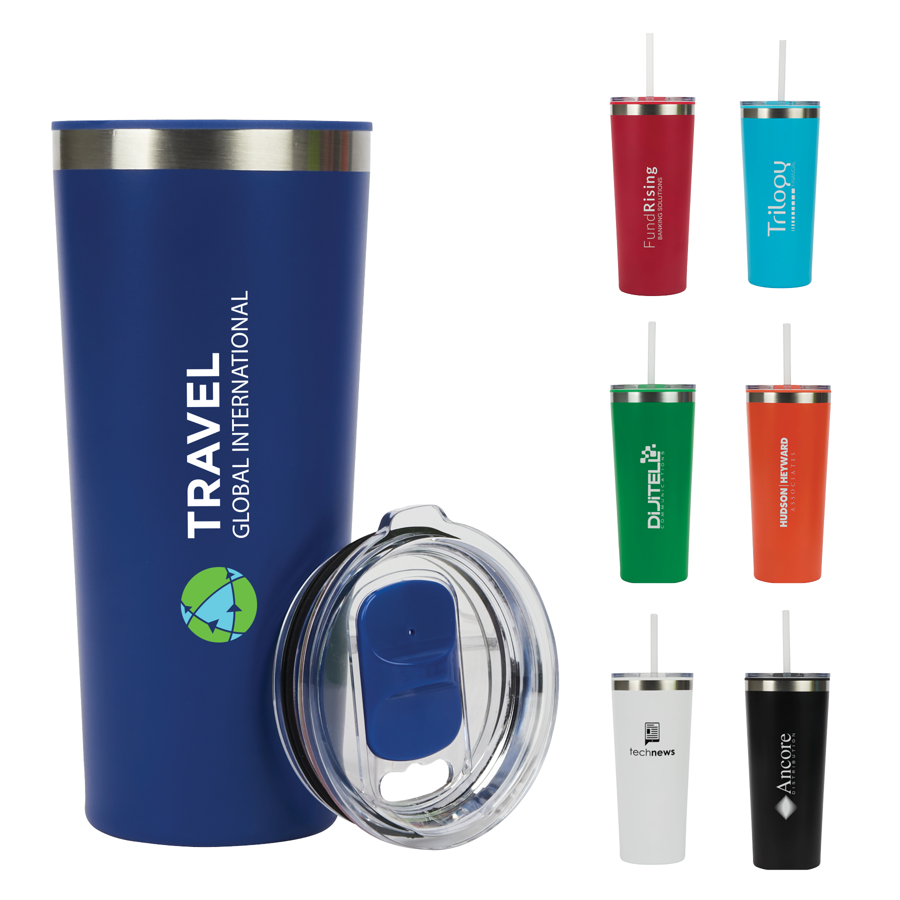 Bergen 24 oz. Steel/100% Recycled PP Liner Travel Tumbler 4