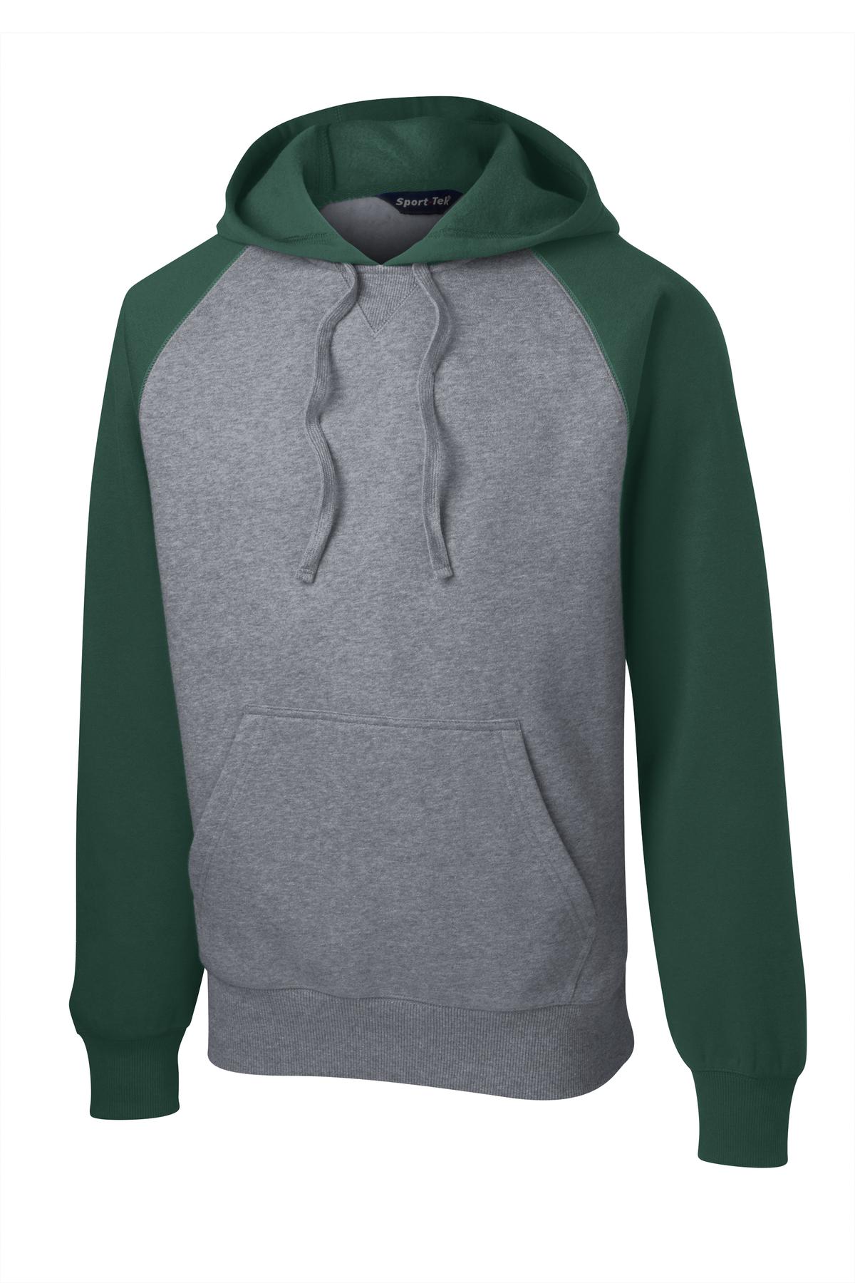 Sport-Tek Raglan Colorblock Pullover Hooded Sweatshirt. ST267 29