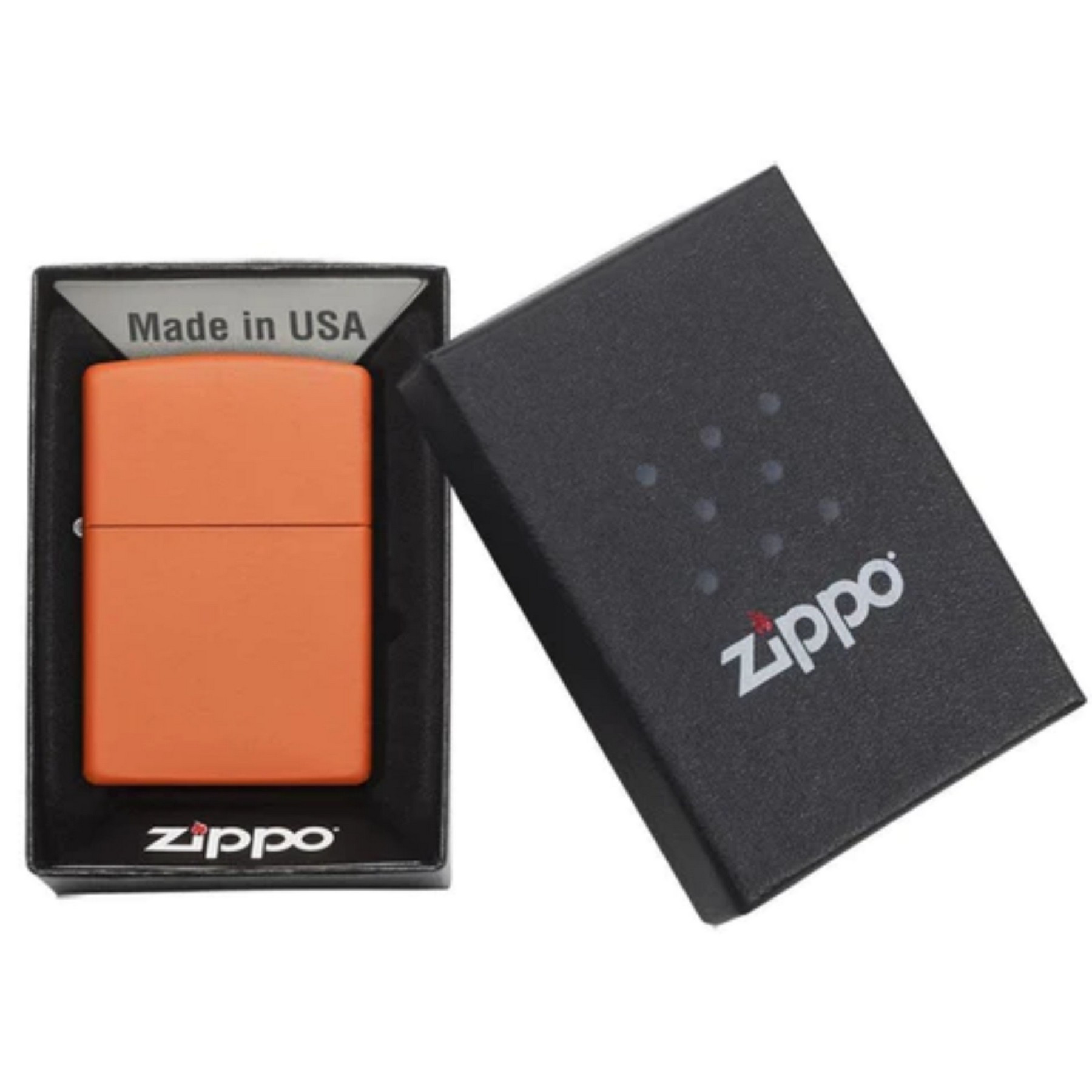 Genuine Zippo windproof lighter - Orange Matte 4