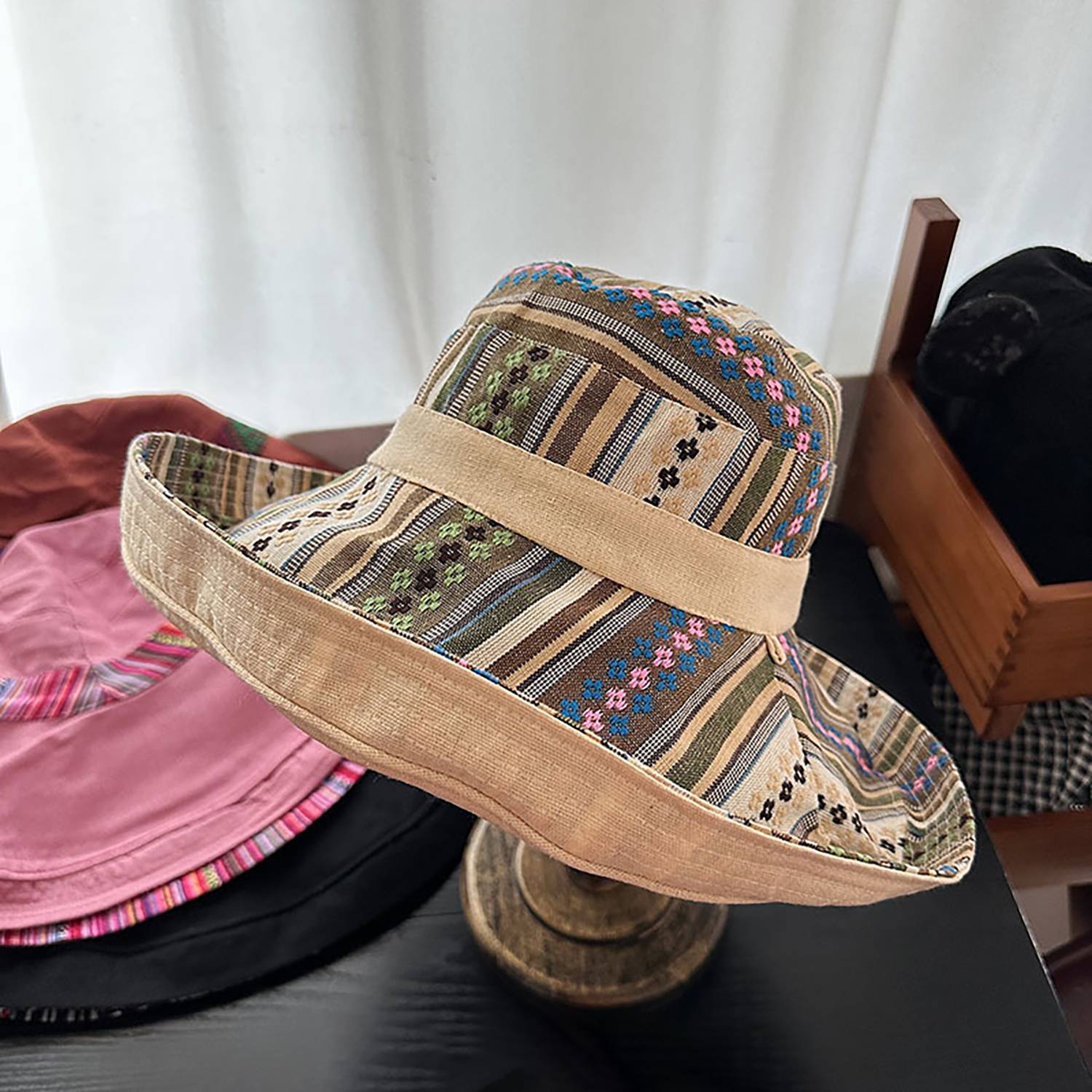 UV Protection Wide Brim Polyester Sun Hat 12
