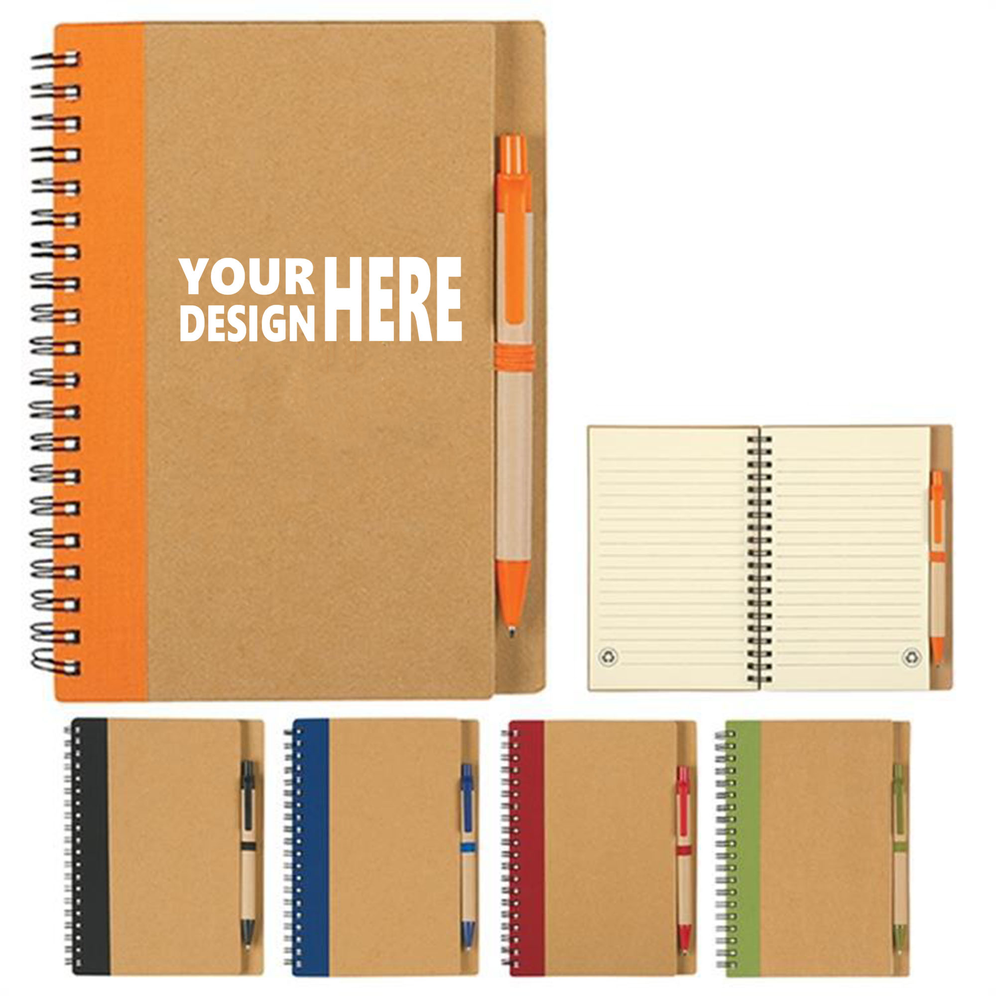 Recycled Notebook with Pen Set 3