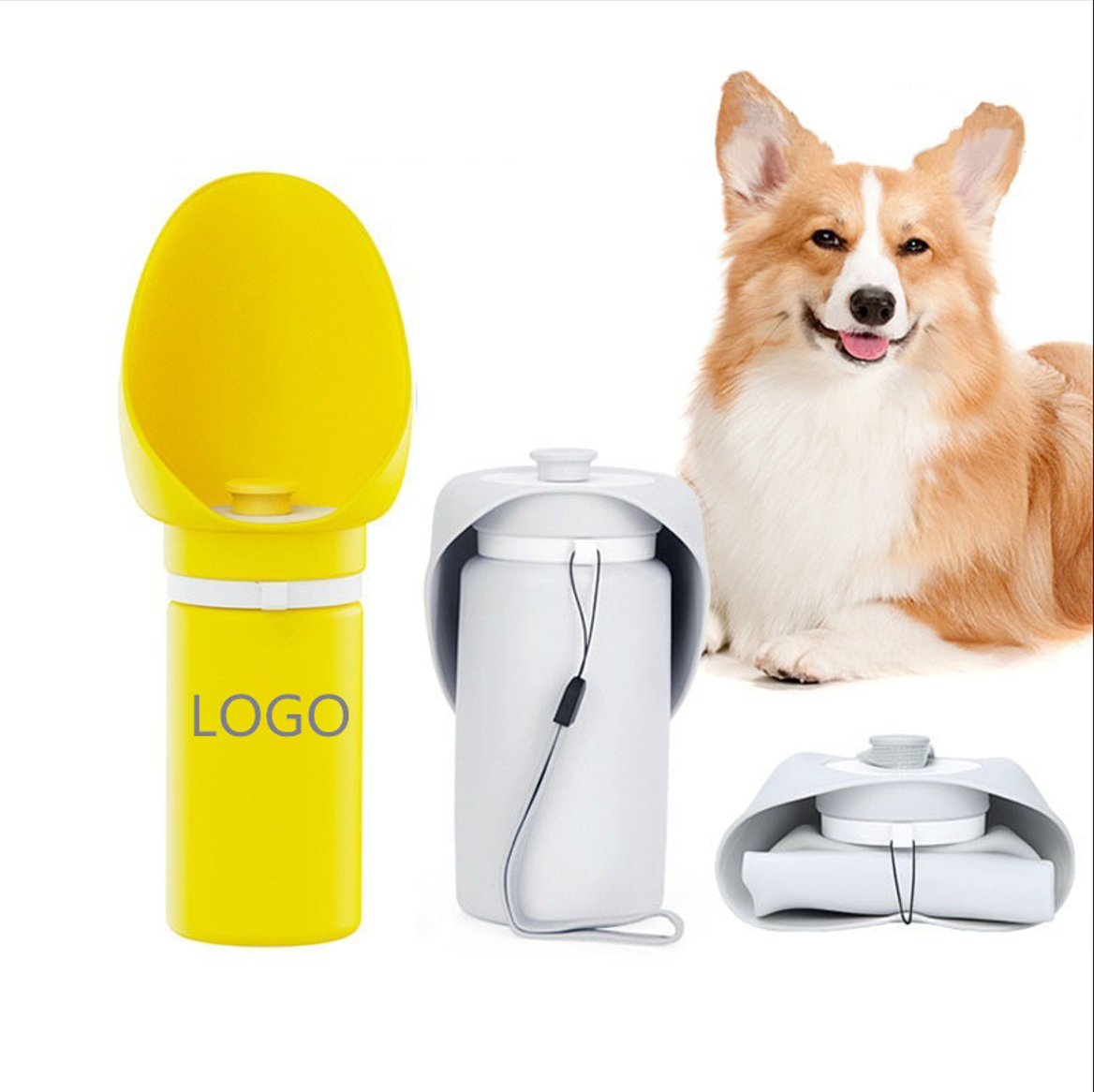 Collapsible Silicone Dog Water Bottle 2