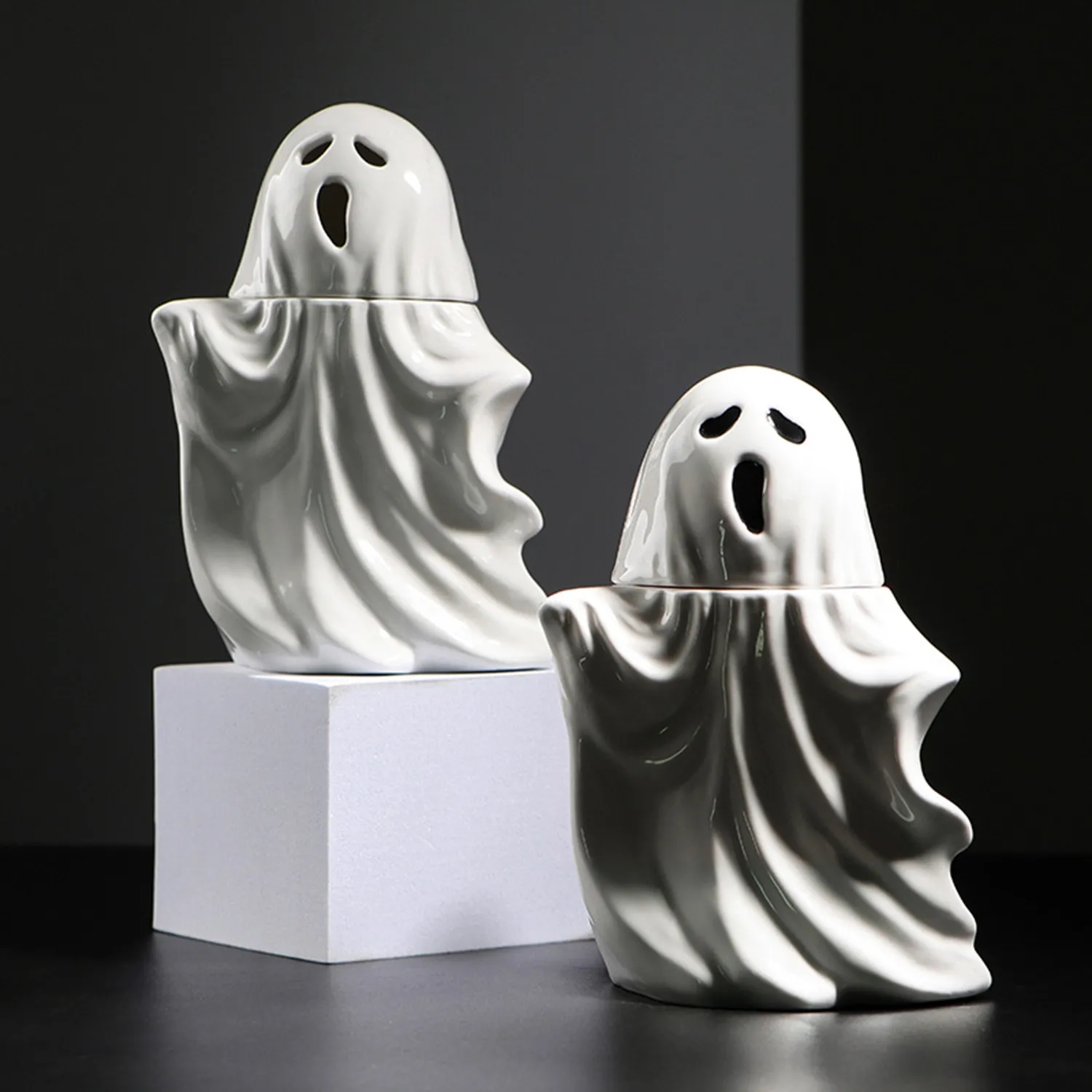 Ceramic Cup White Ghost Mug Halloween Gift 8