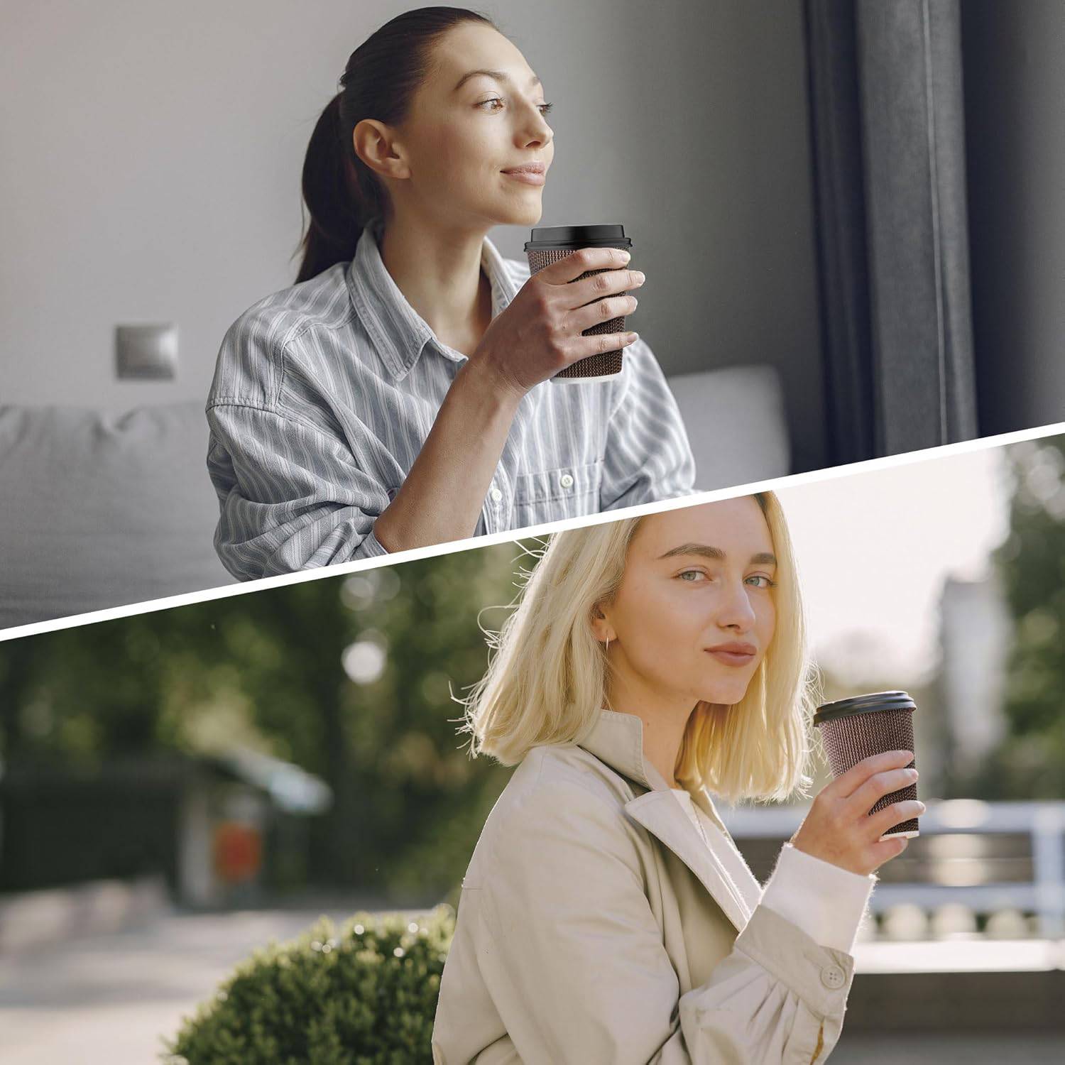 16oz/14oz/8oz heat-insulated disposable paper coffee cup 8