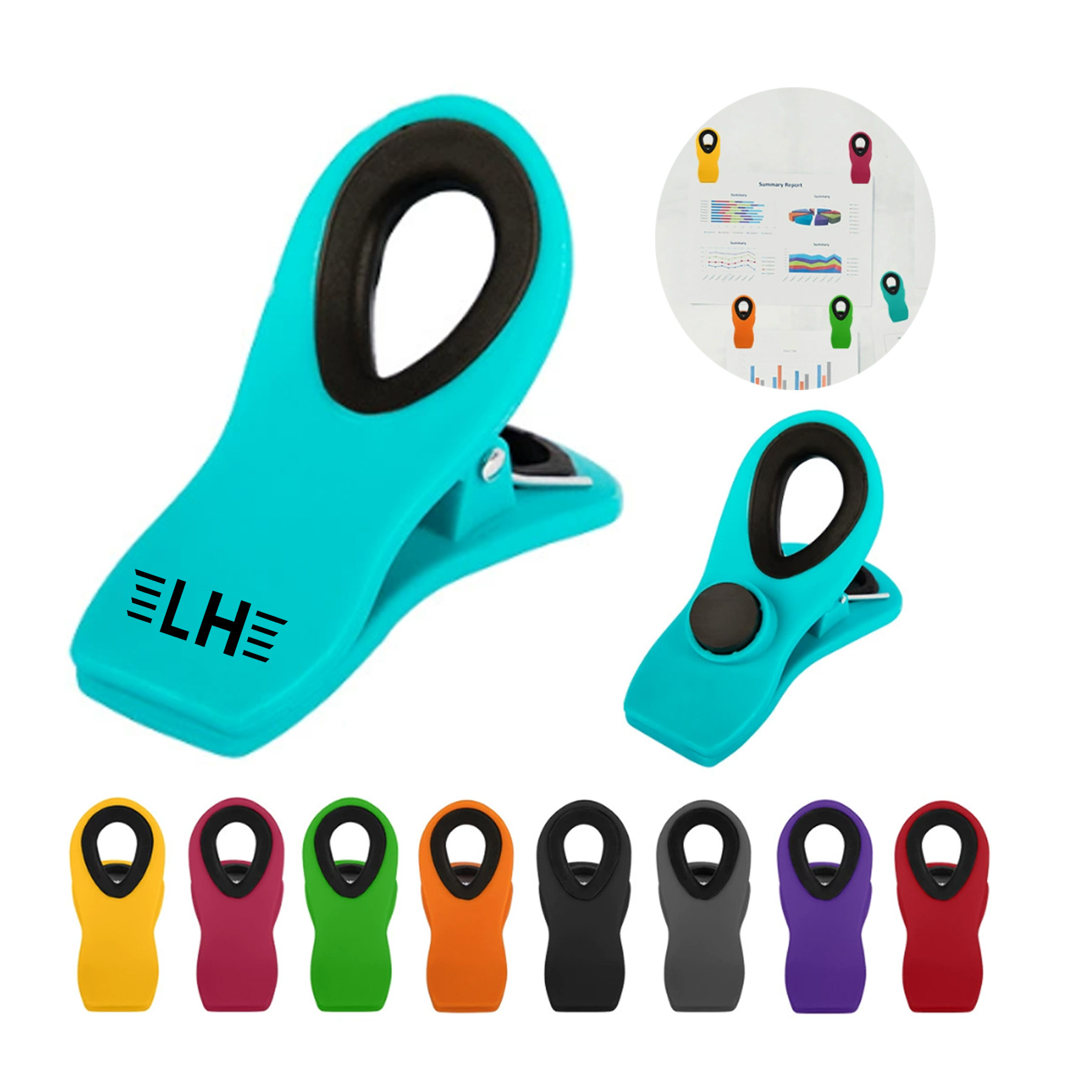Magnetic Bag Clip With Silicone Textured Mouth 1