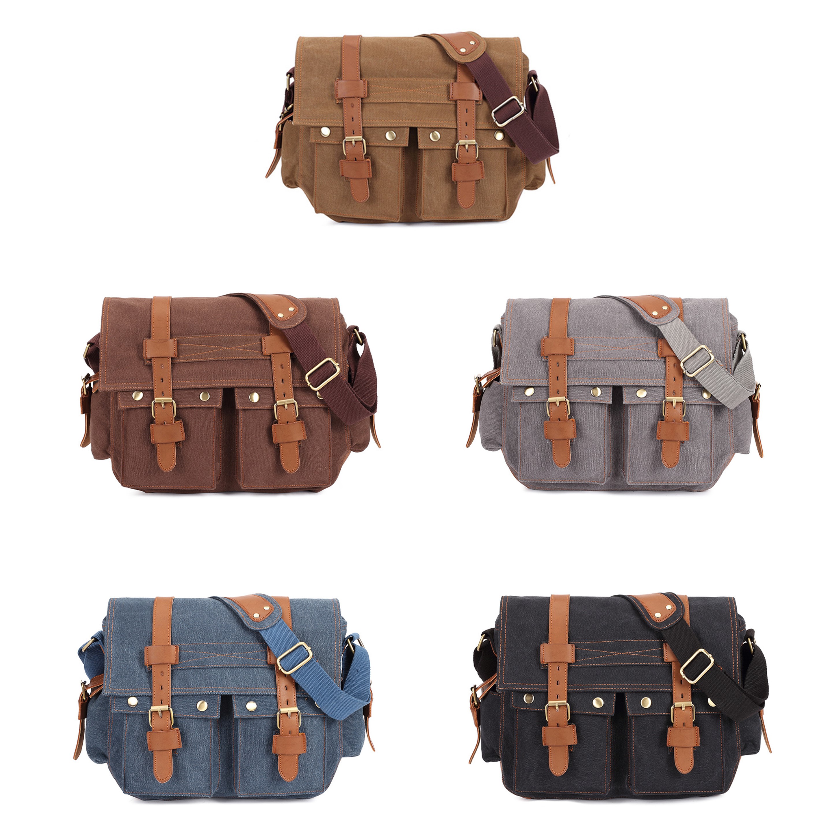 Vintage Messenger Bag (Direct Import) 3