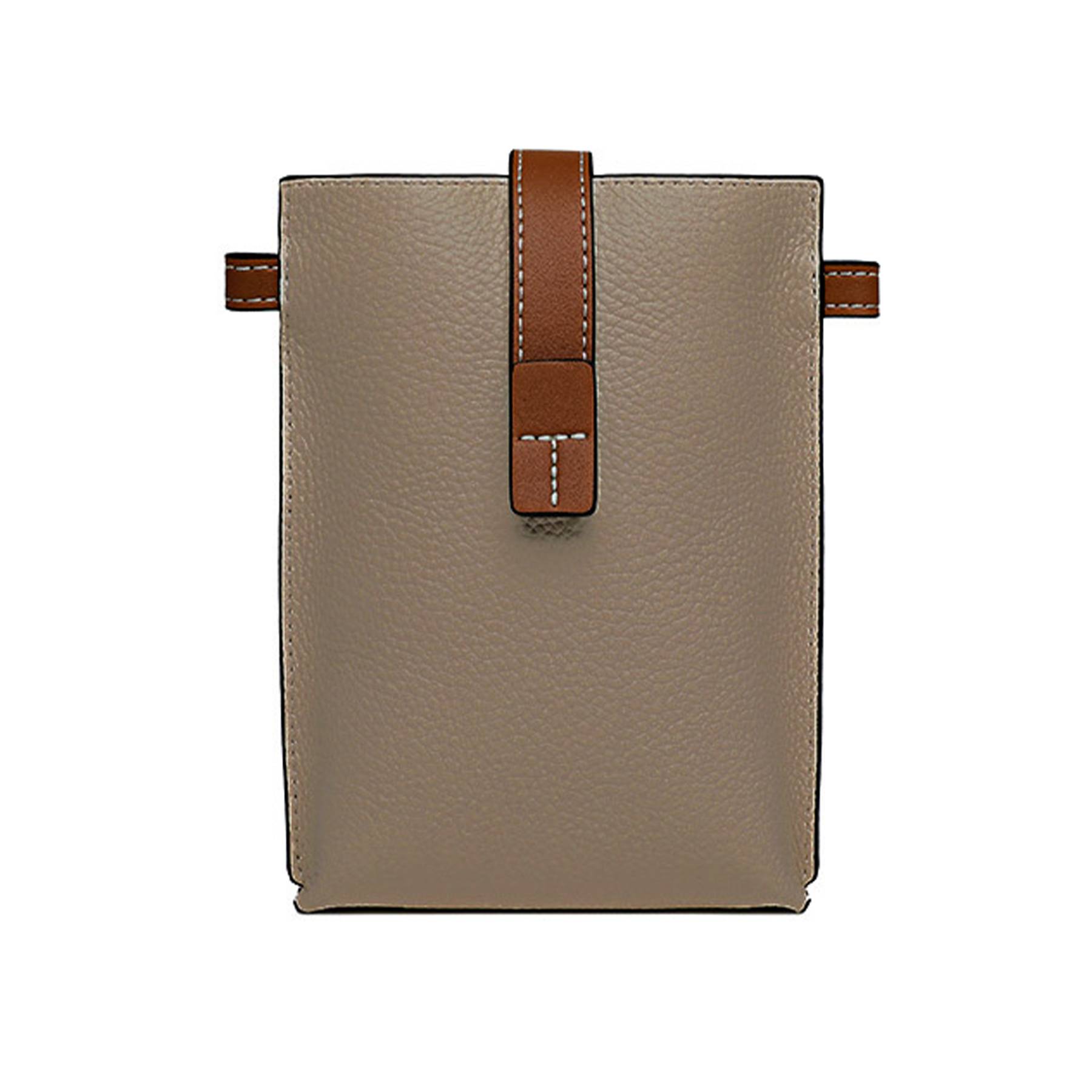 Genuine Leather Simple shoulder cross-body pouch bag 9
