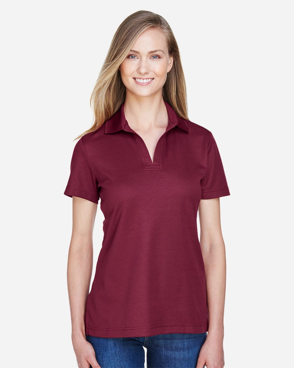 Women's CrownLux Performance® Plaited Polo - DG20W 96