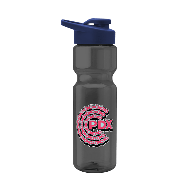Blazer 28oz Transparent Bike Bottle w/Drink-thru Lid 2608