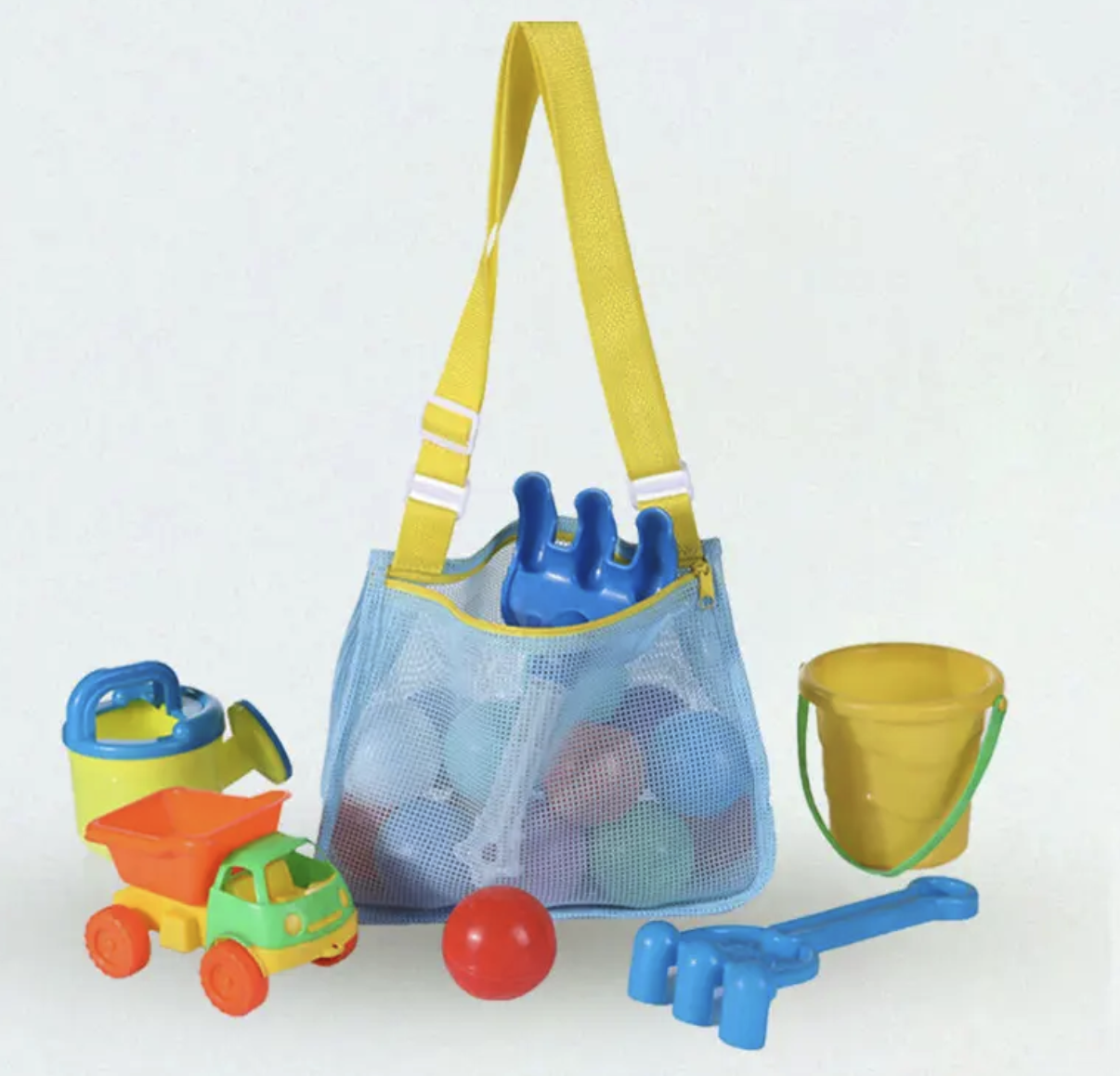 Colorful Foldable Travel Beach Swimming Toy Storage Mesh Bag 2