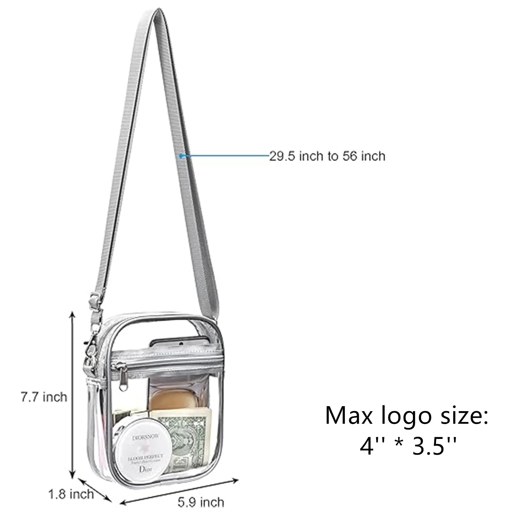 Stadium Clear Crossbody Bag 4
