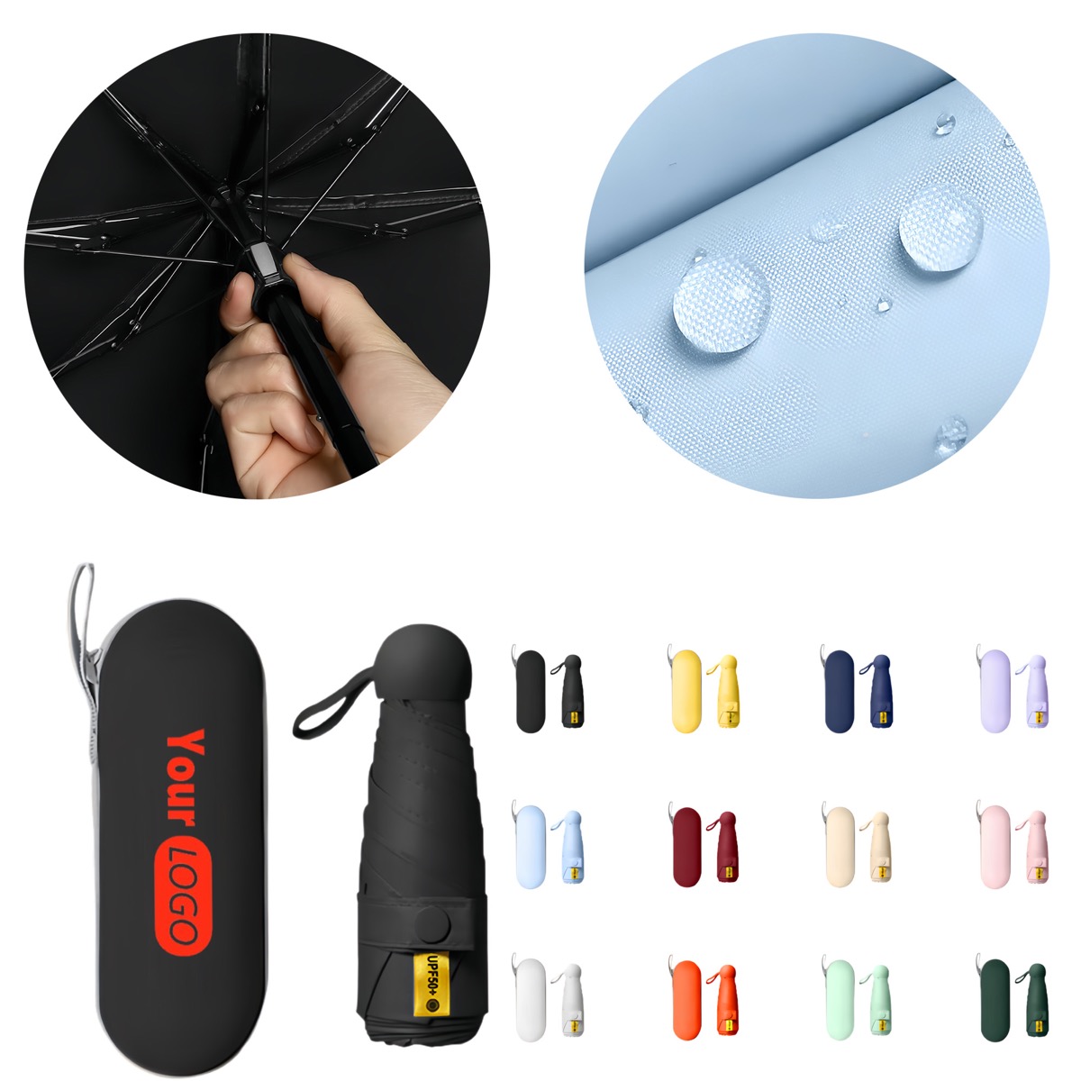 Portable UV-resistant Capsule Umbrella for Sun And Rain 3