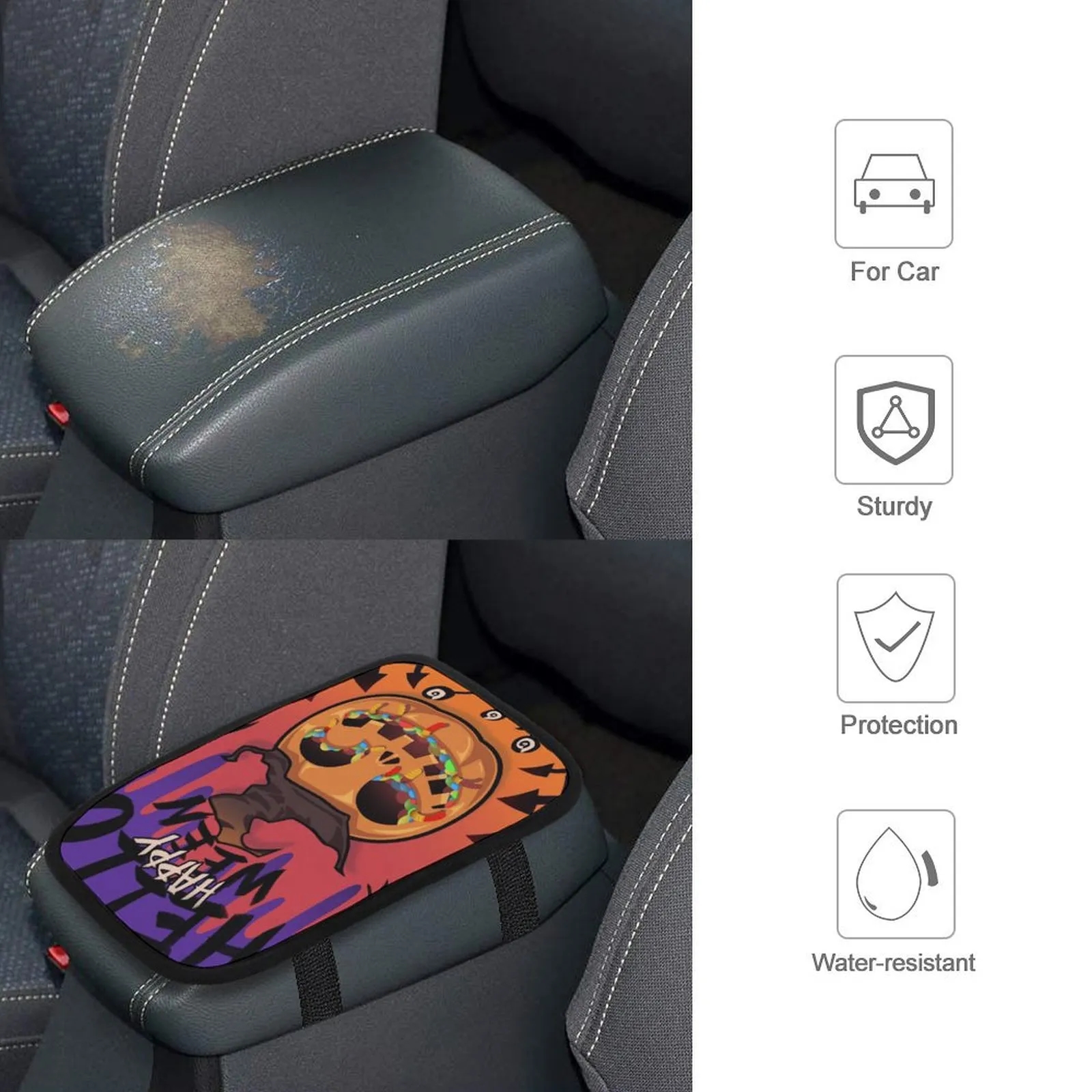 Waterproof Car Center Console Armrest Cover 3