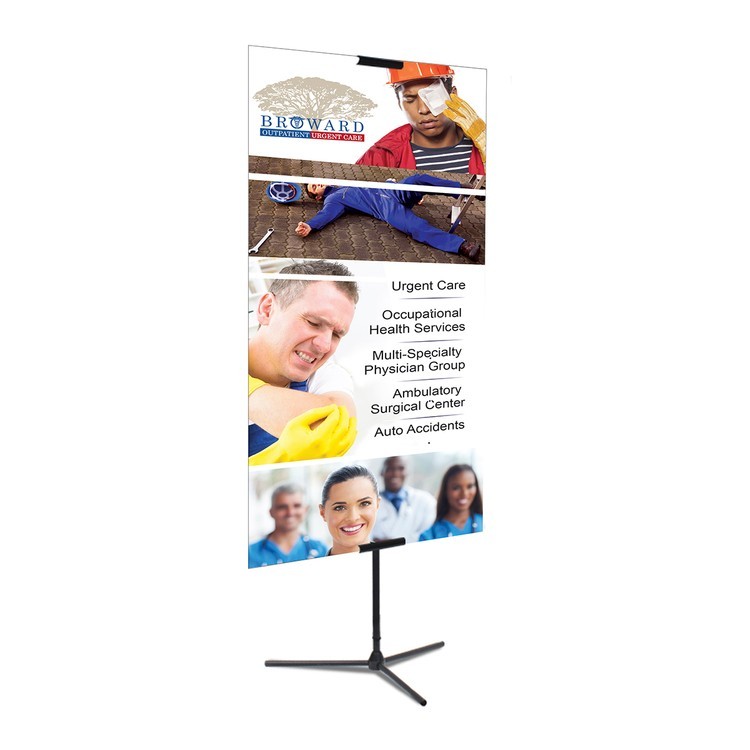 Adjustable Banner Stand Replacement Graphic, 33" x 72" Vinyl Banner, Single-Sided 2