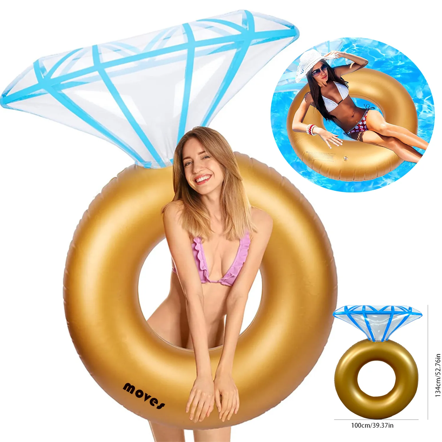 PVC Diamond Inflatable Floating Raft 5