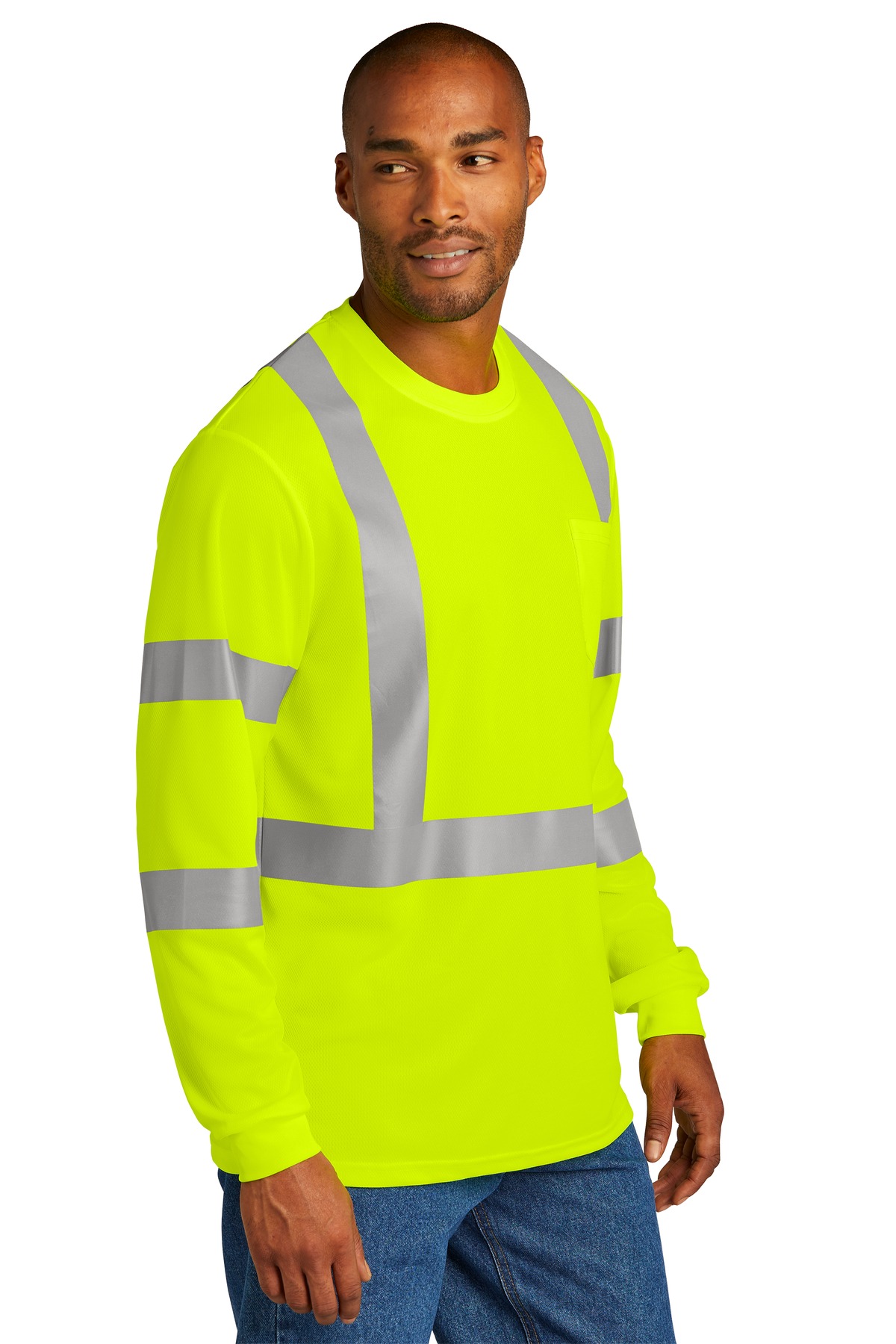CornerStone ANSI 107 Class 3 Mesh Long Sleeve Tee. CS203 10