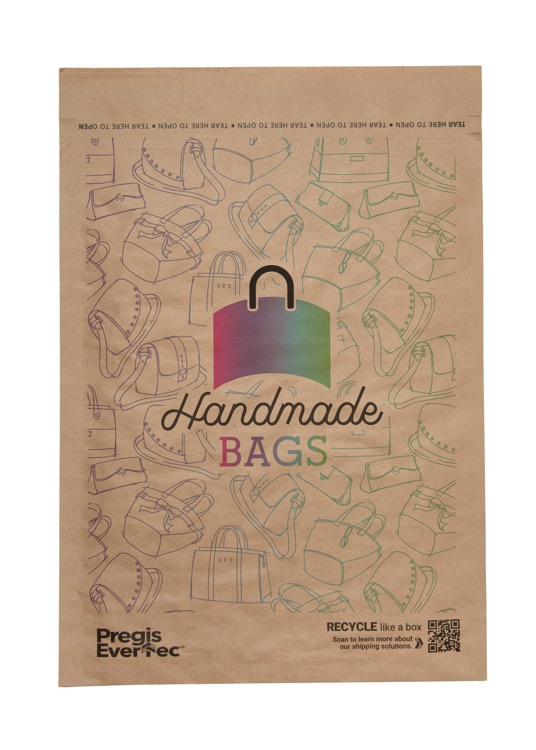 Full Color Cushioned Natural Paper Mailer (12" x 15")