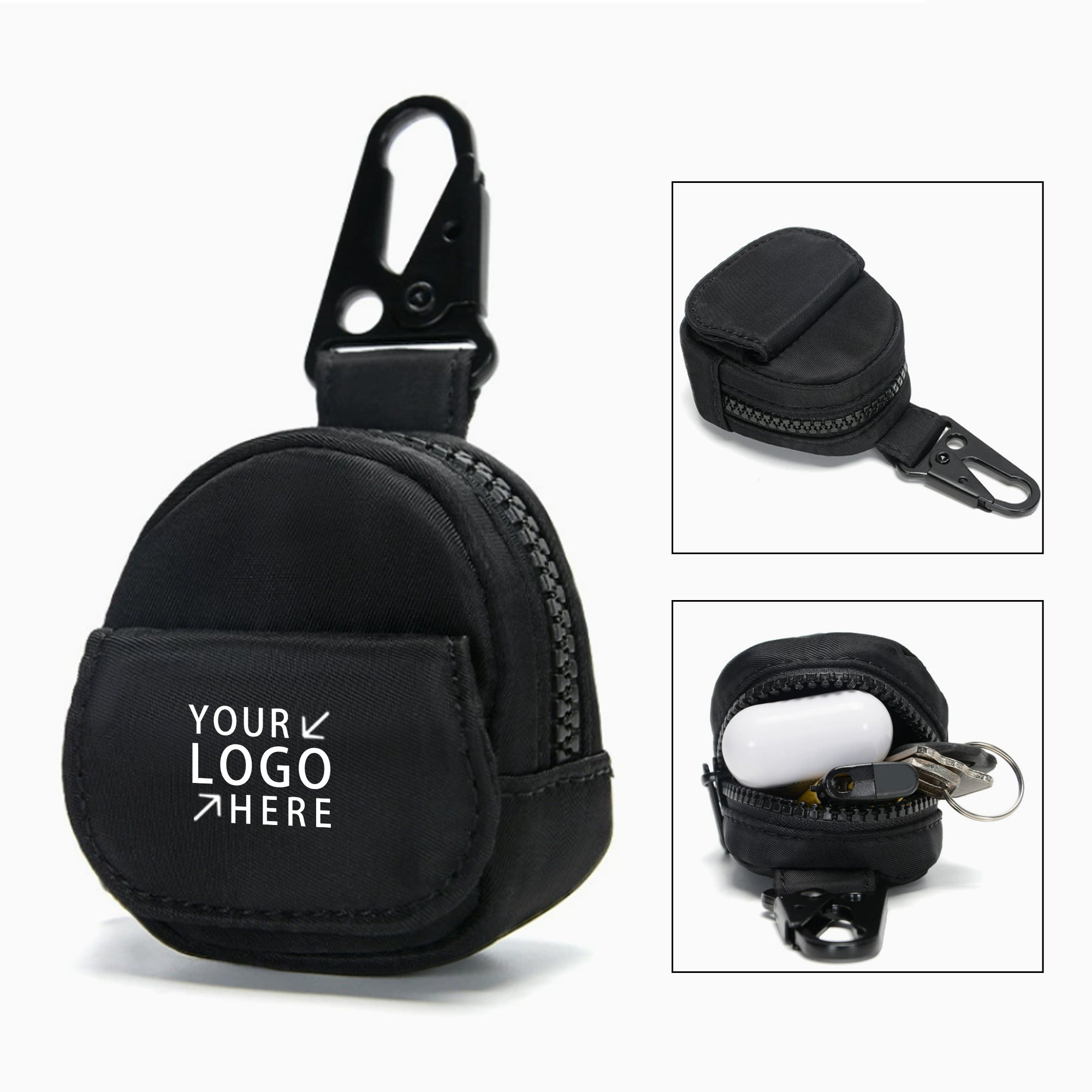 Oxford Coin Bag w/Clip 2