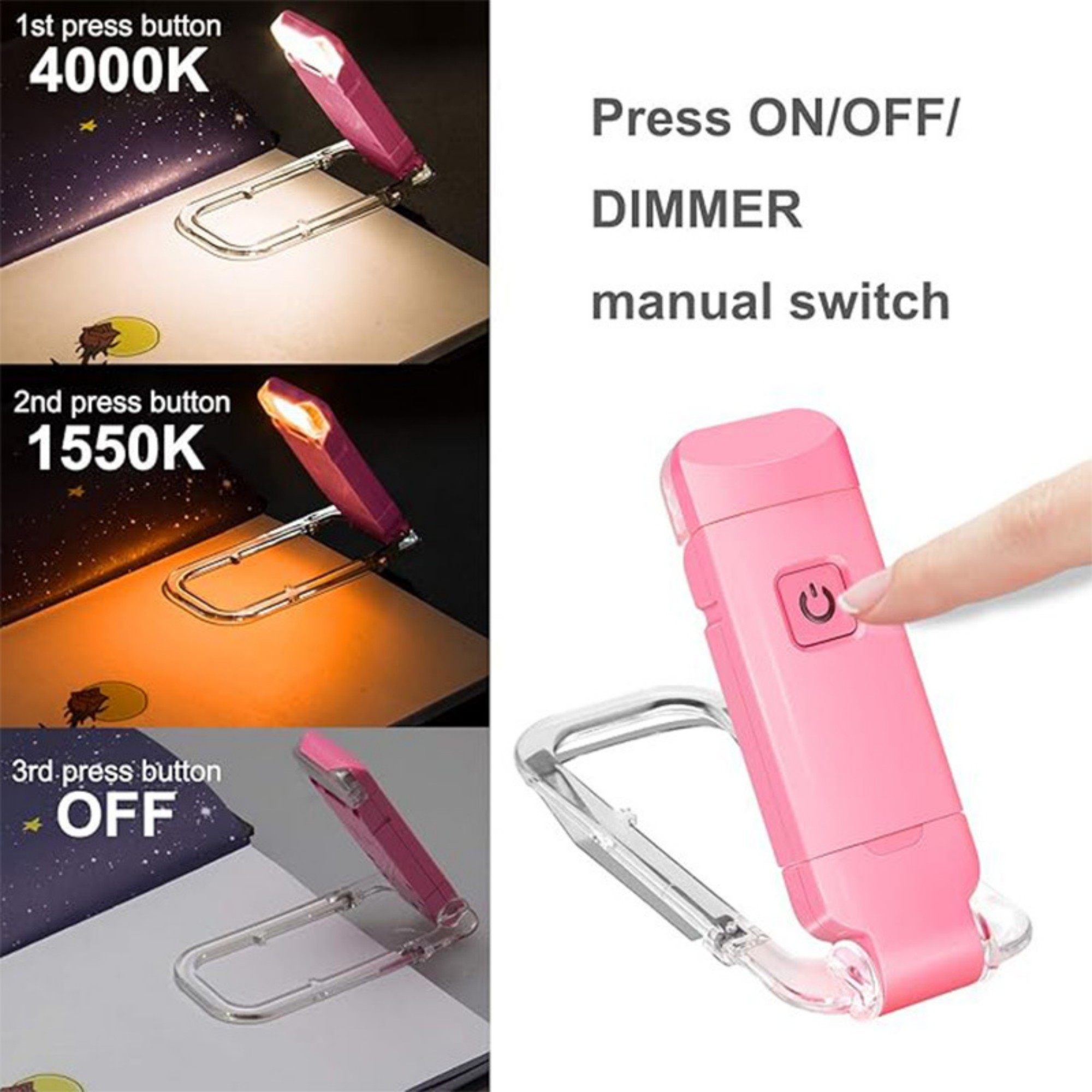 Clip On Bookmark Light For Bed 5