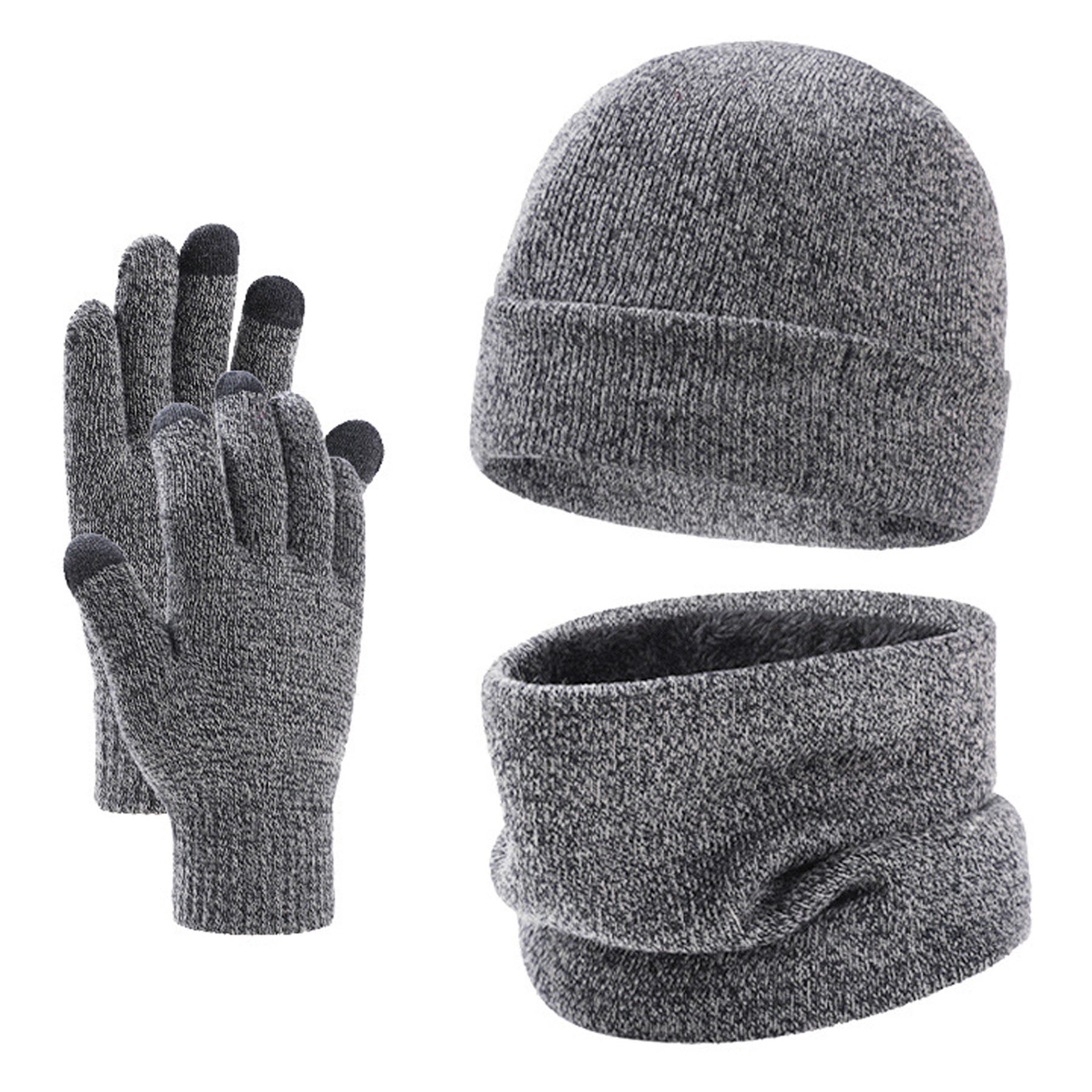 Winter Beanie Scarve Glove Set 7