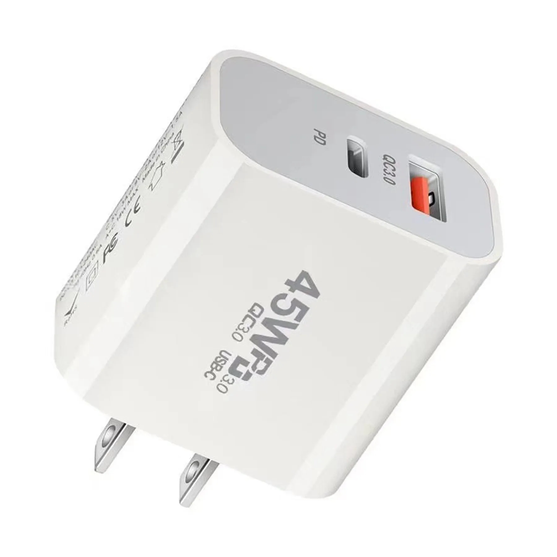 45W Multi-Port Usb Charger with USB-C Plug 4