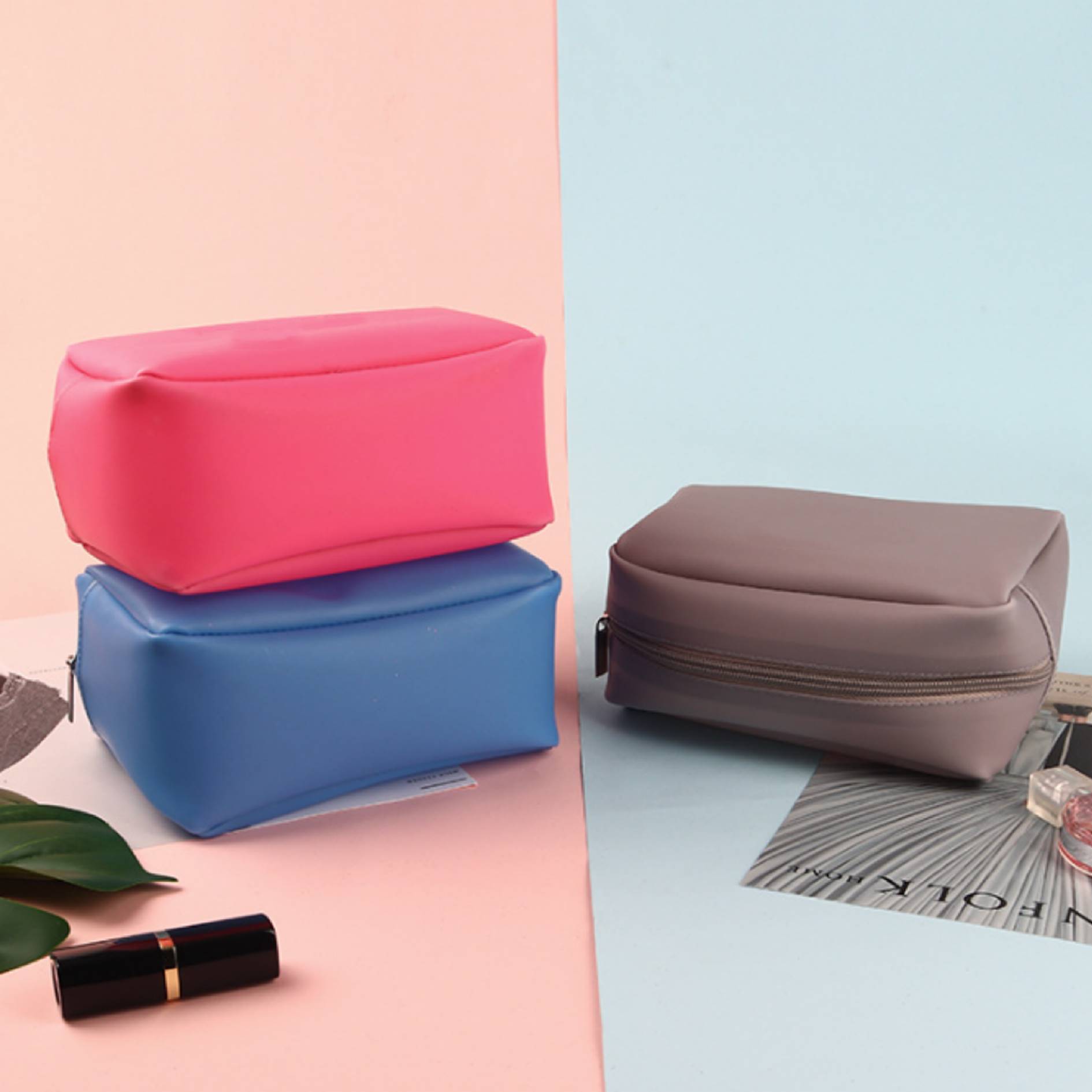 Silicone Zippered Makeup Bag 4