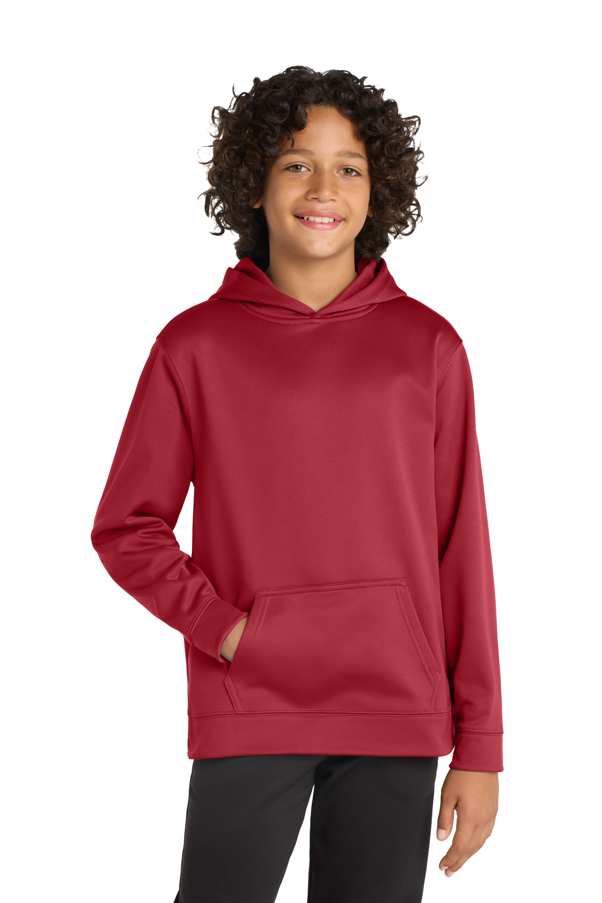 Sport-Tek Youth Sport-Wick Fleece Hooded Pullover. YST244 1