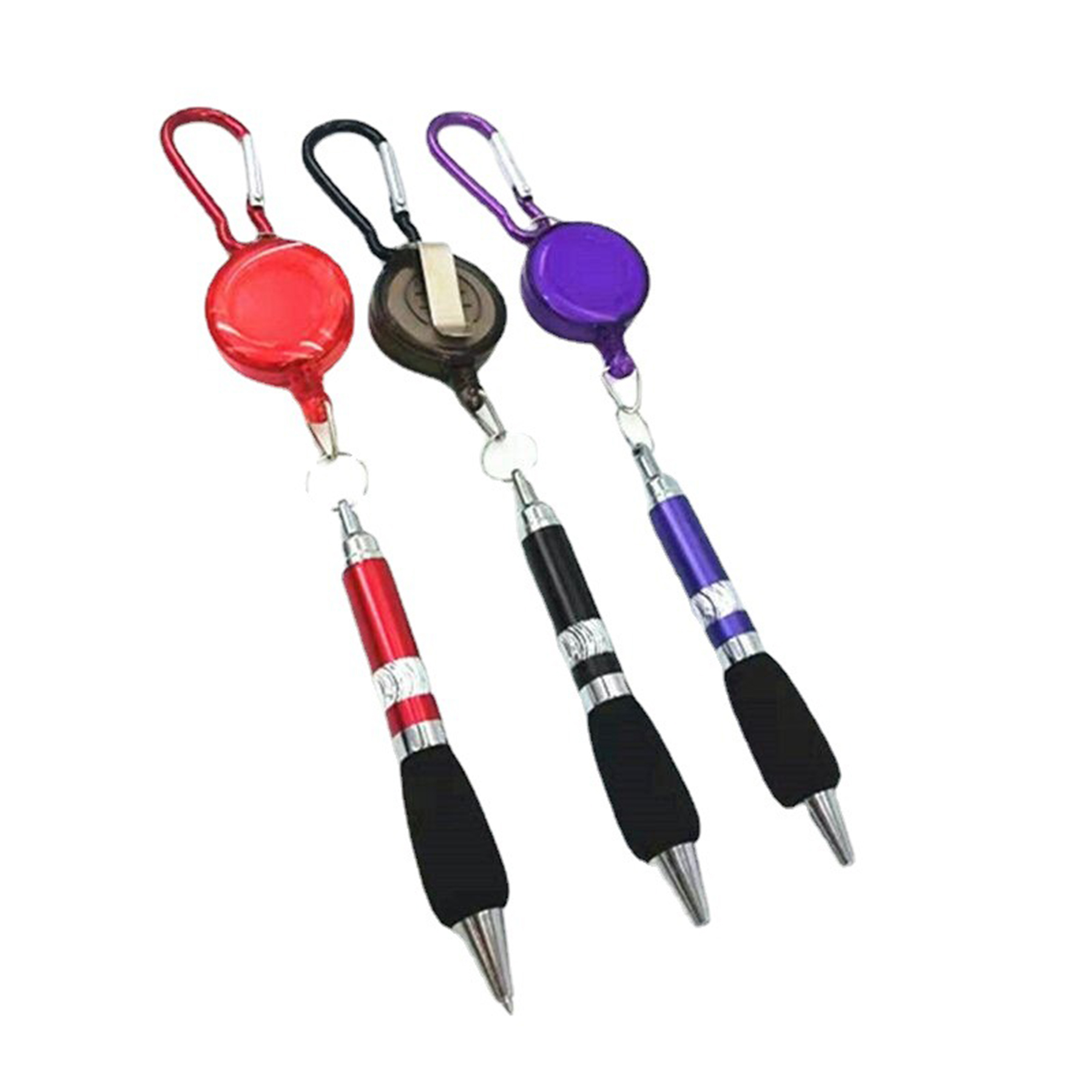 Retractable Badge Reel Pen With Carabiner 4