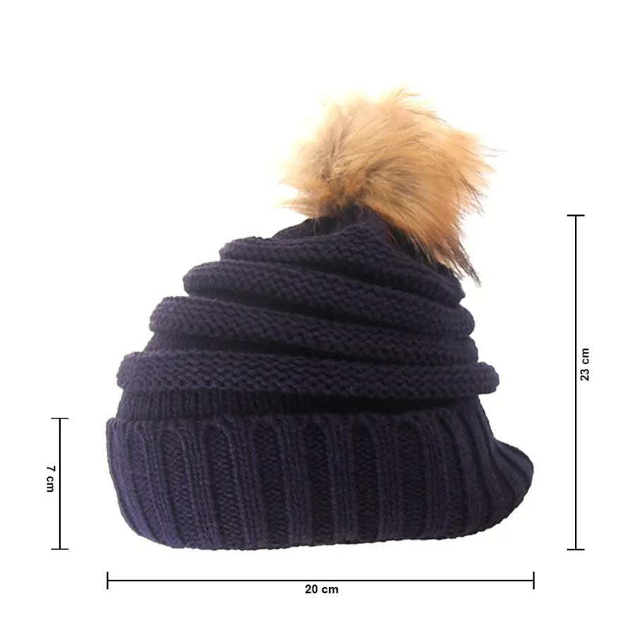 Snazzy Acrylic Beanies w/ Pom 1