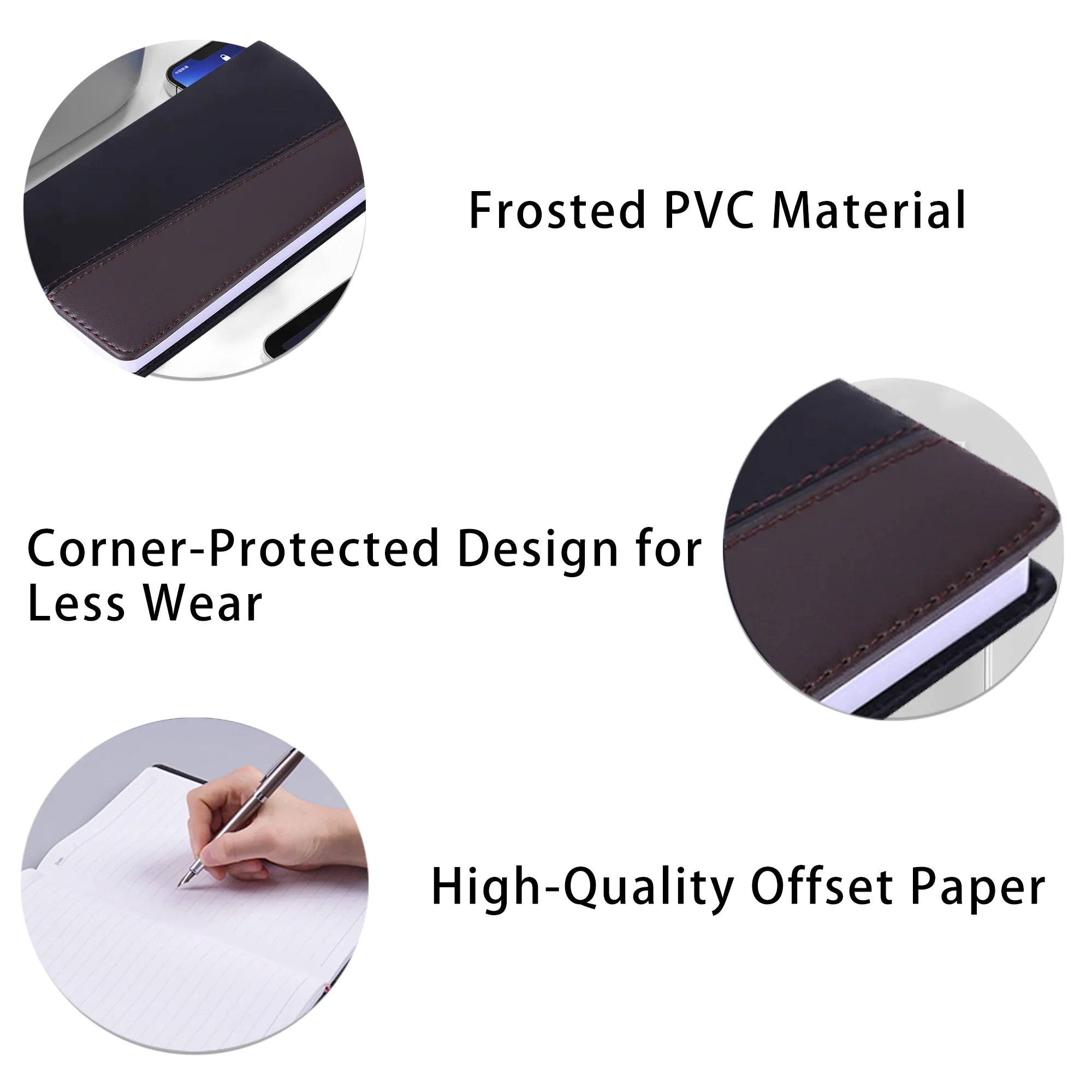 25K Leather-Covered Meeting Minutes Notebook 3