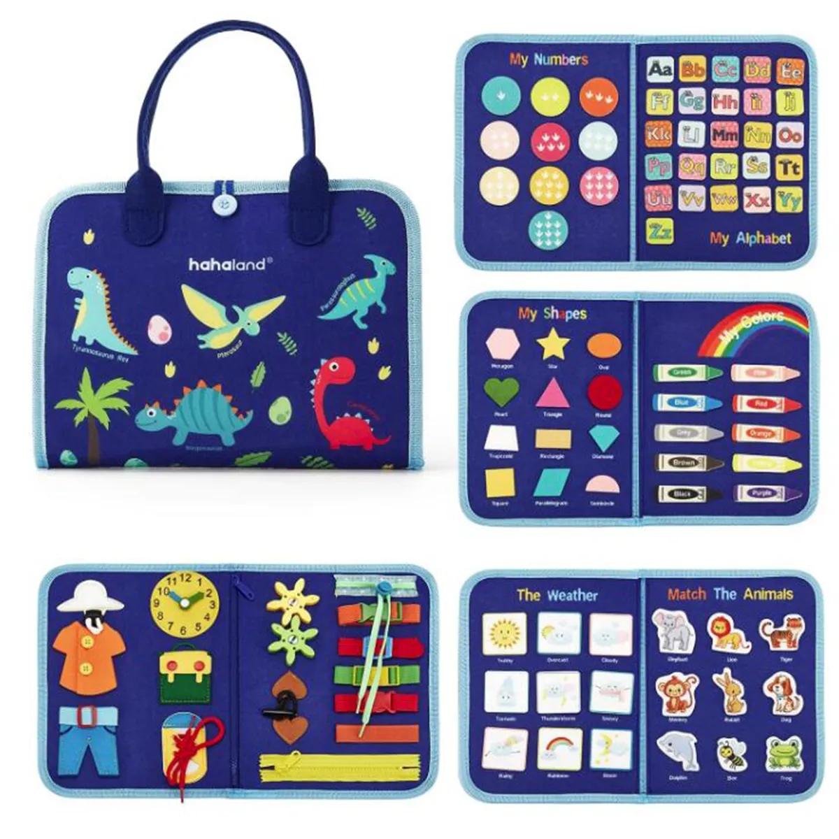 Busy Board - 7 in 1 Toddler Learning Activities Toys 3