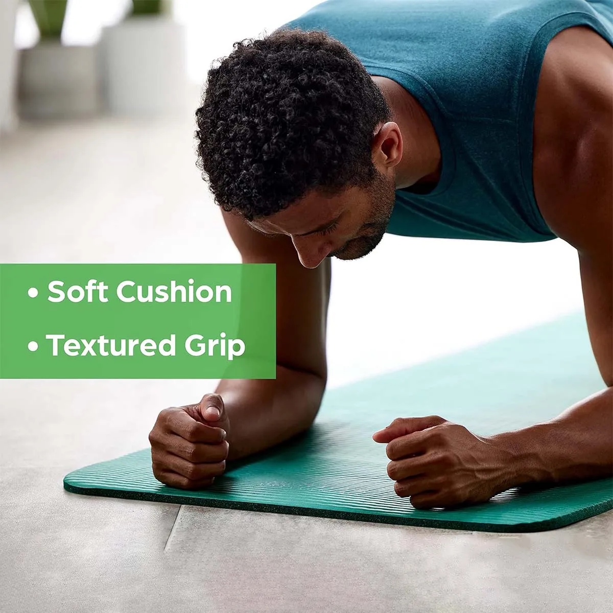 Extra Thick Exercise Yoga Mat with Easy-Cinch Yoga Mat Strap 3