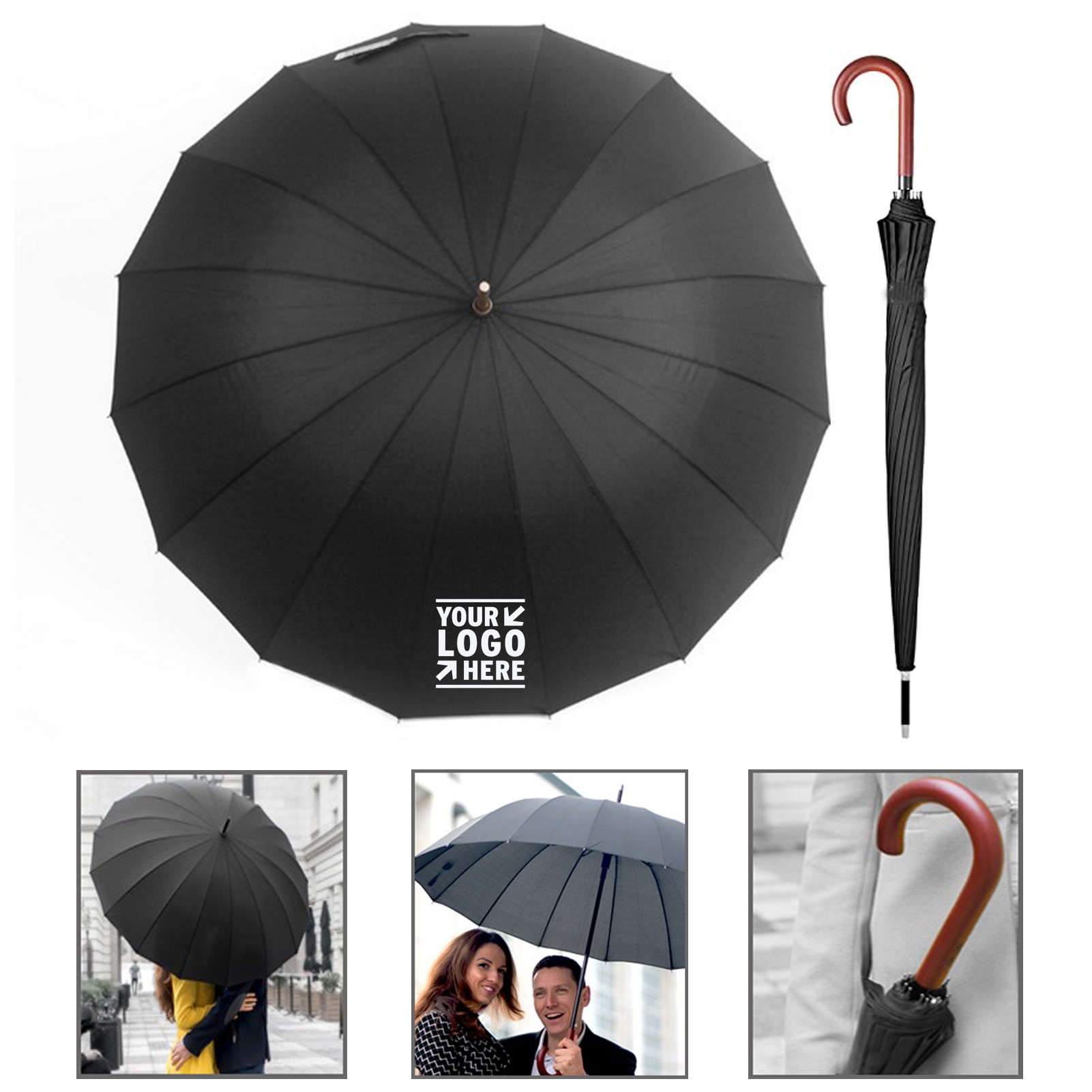 Windproof Large Umbrella for Rain 3