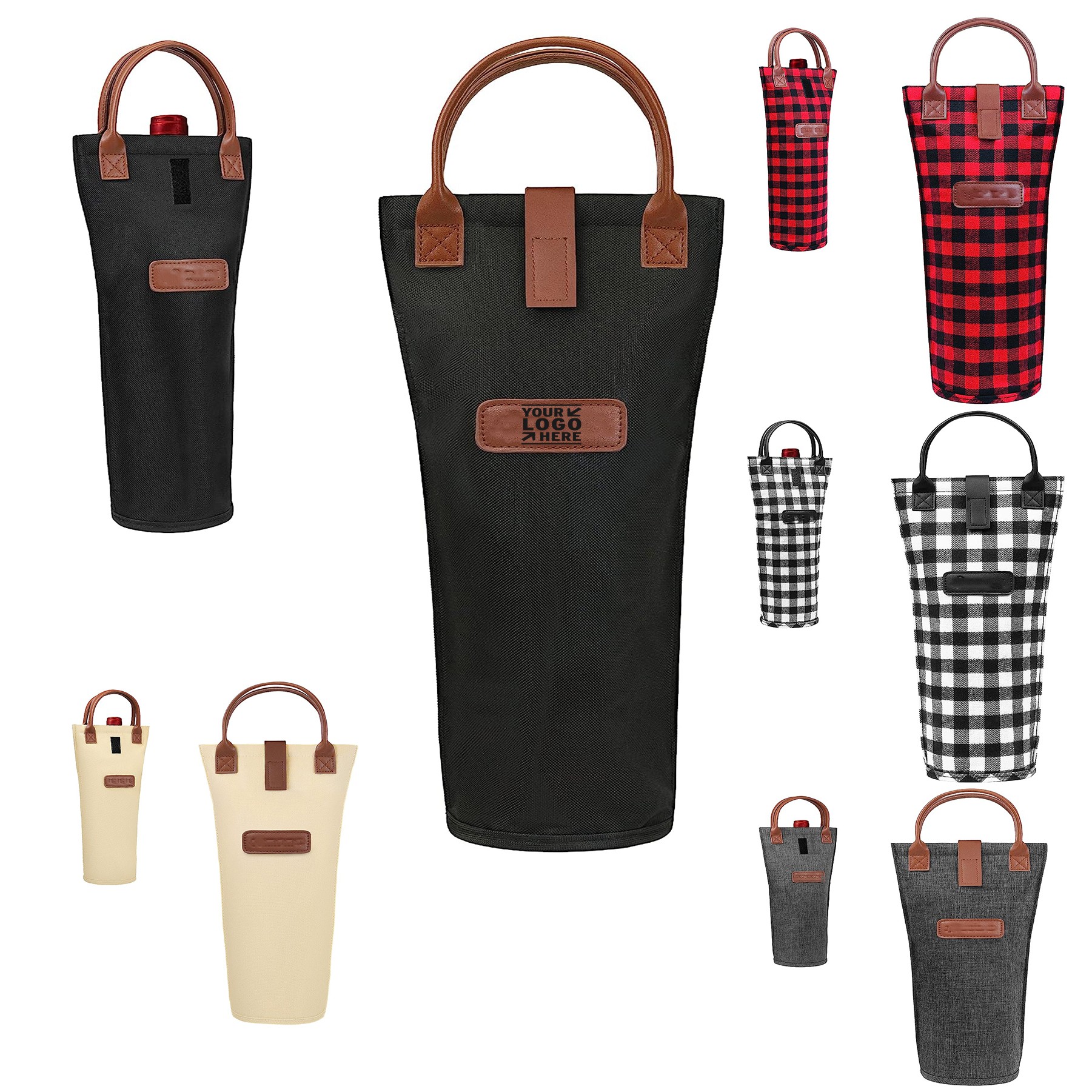 Insulated Travel Single Bottle Carrier Tote Wine Bag 3