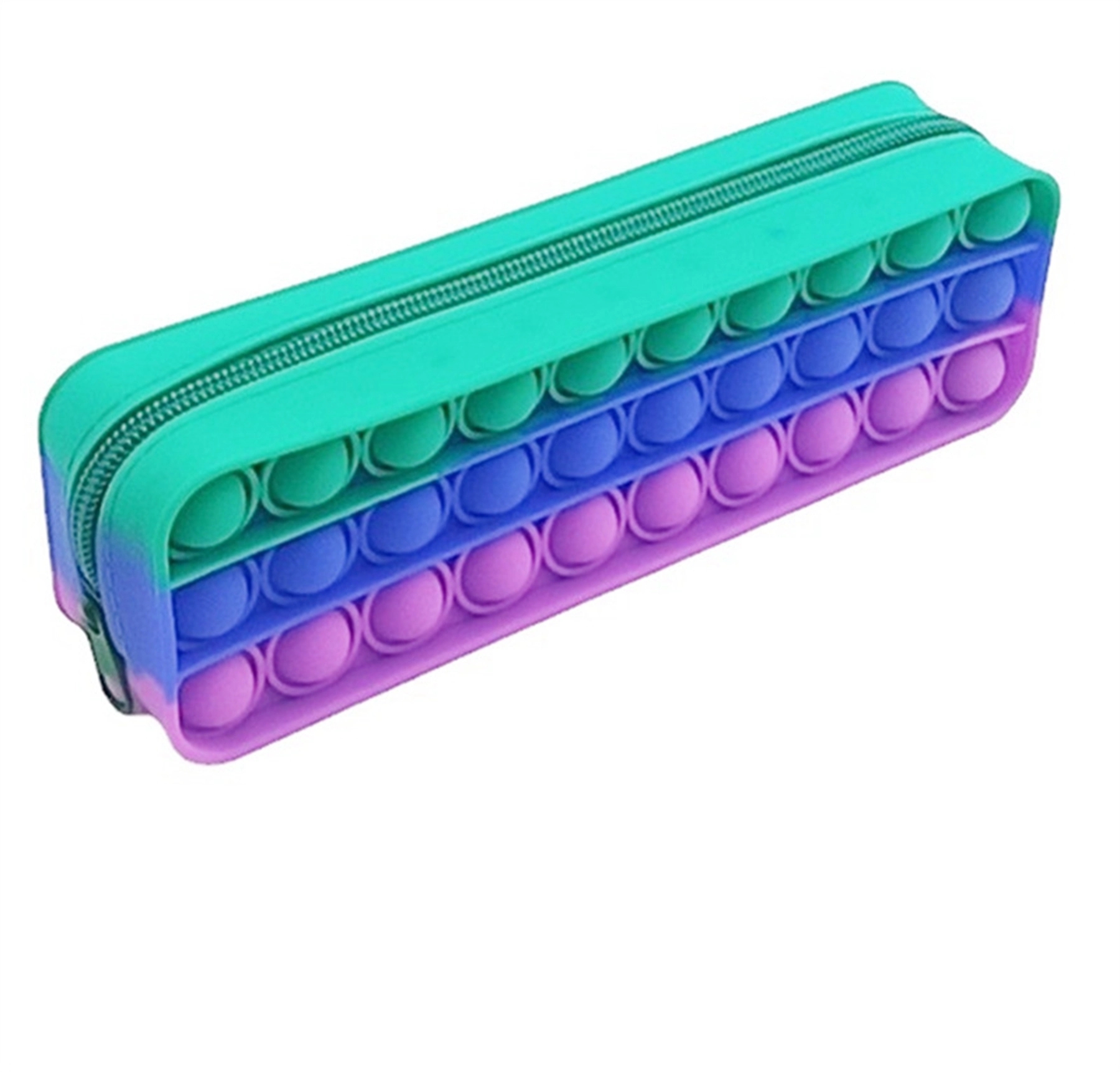 Square Shape Silicone Push Pop Bubble Toy Pencil Case 4