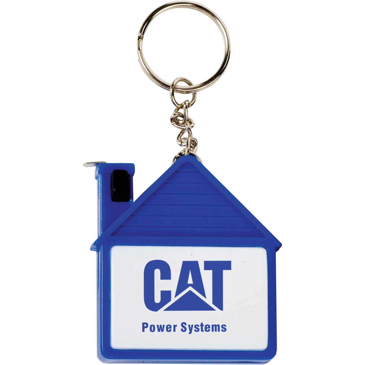 House Tape Measure with Release Button and Key Tag 2