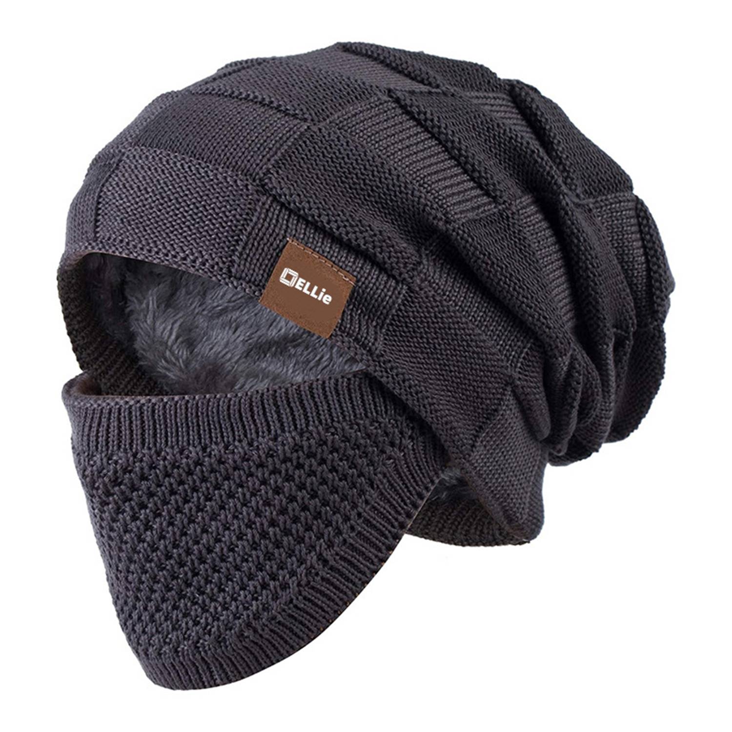Winter Warm Knit Cap W/ Face Cover 3