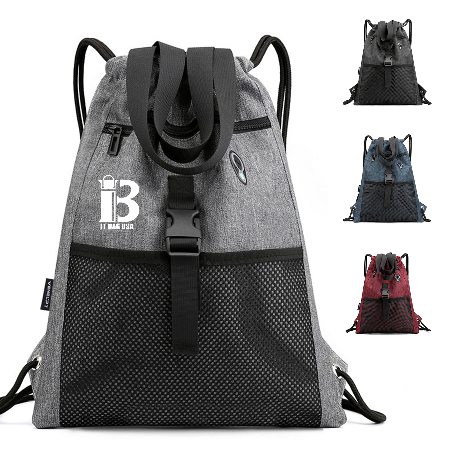 Waterproof Oxford Drawstring Backpack 2