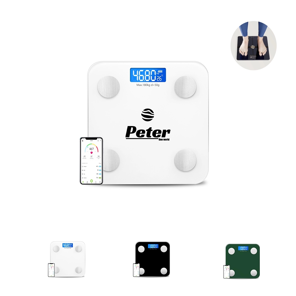 Digital Wireless Rechargeable Weight Scale 1