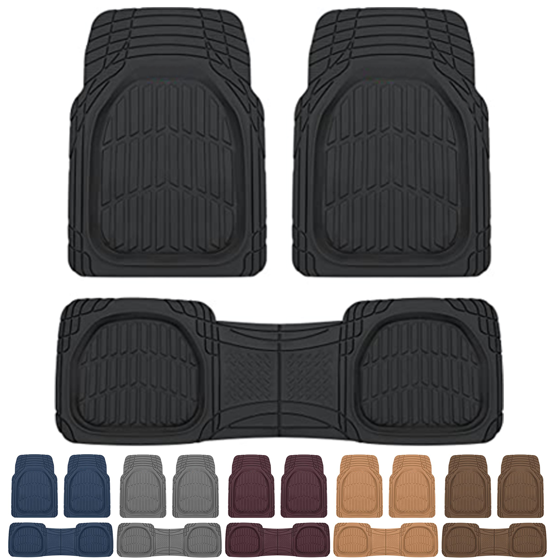 Rubber Floor Mats for Car SUV Truck & Van-All 2