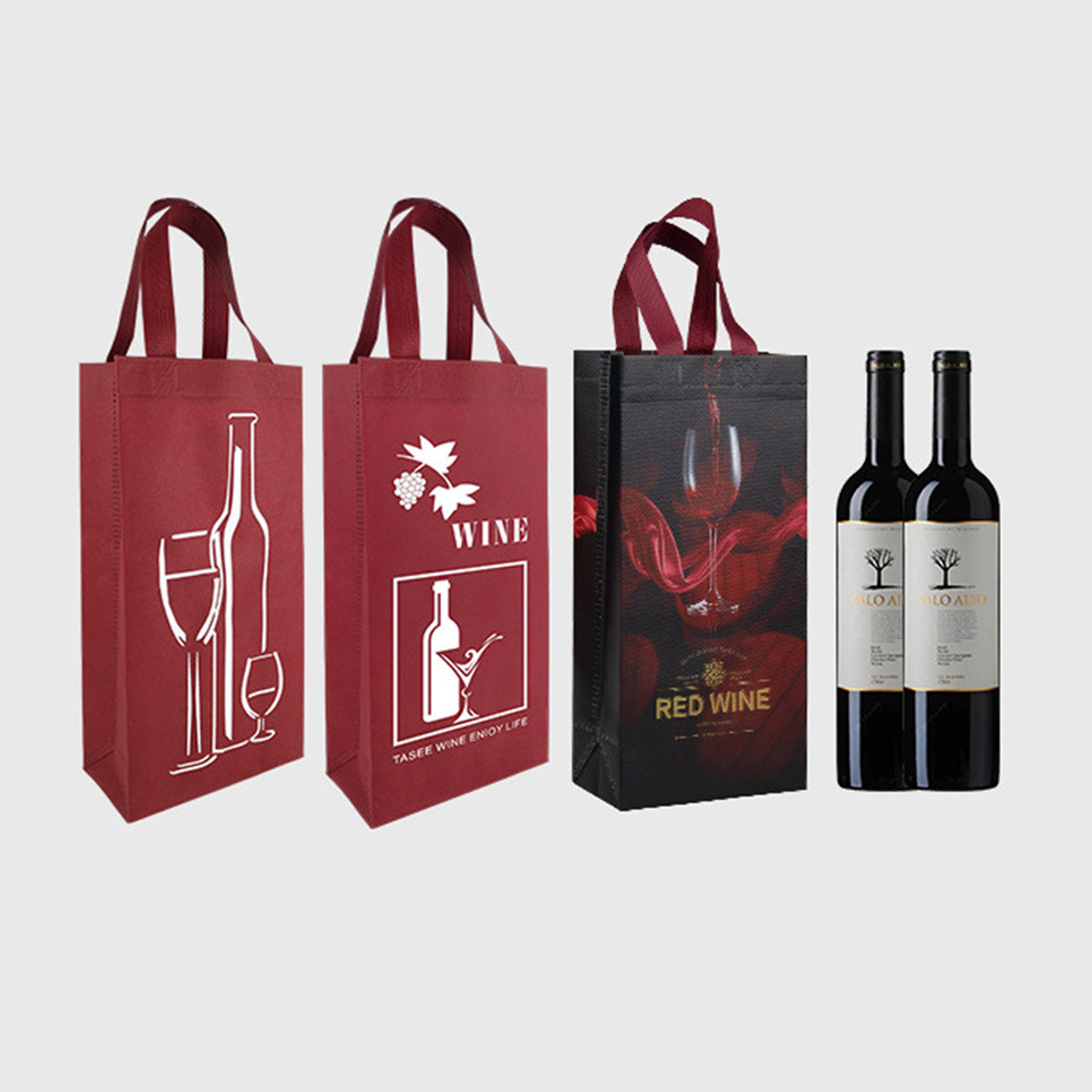 Non-woven Wine Tote Bag 2