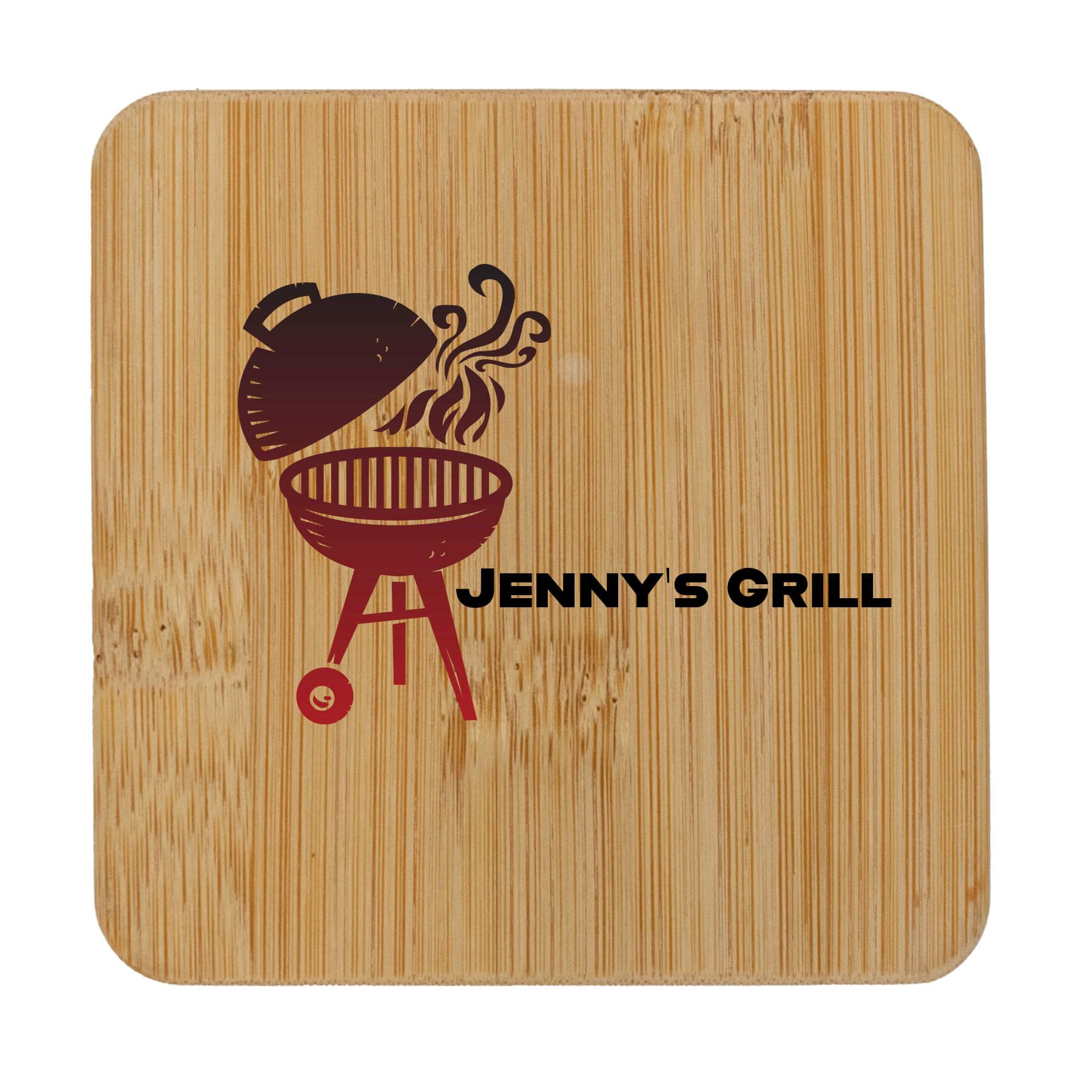 Bamboo Square Coaster & Bottle Opener 4