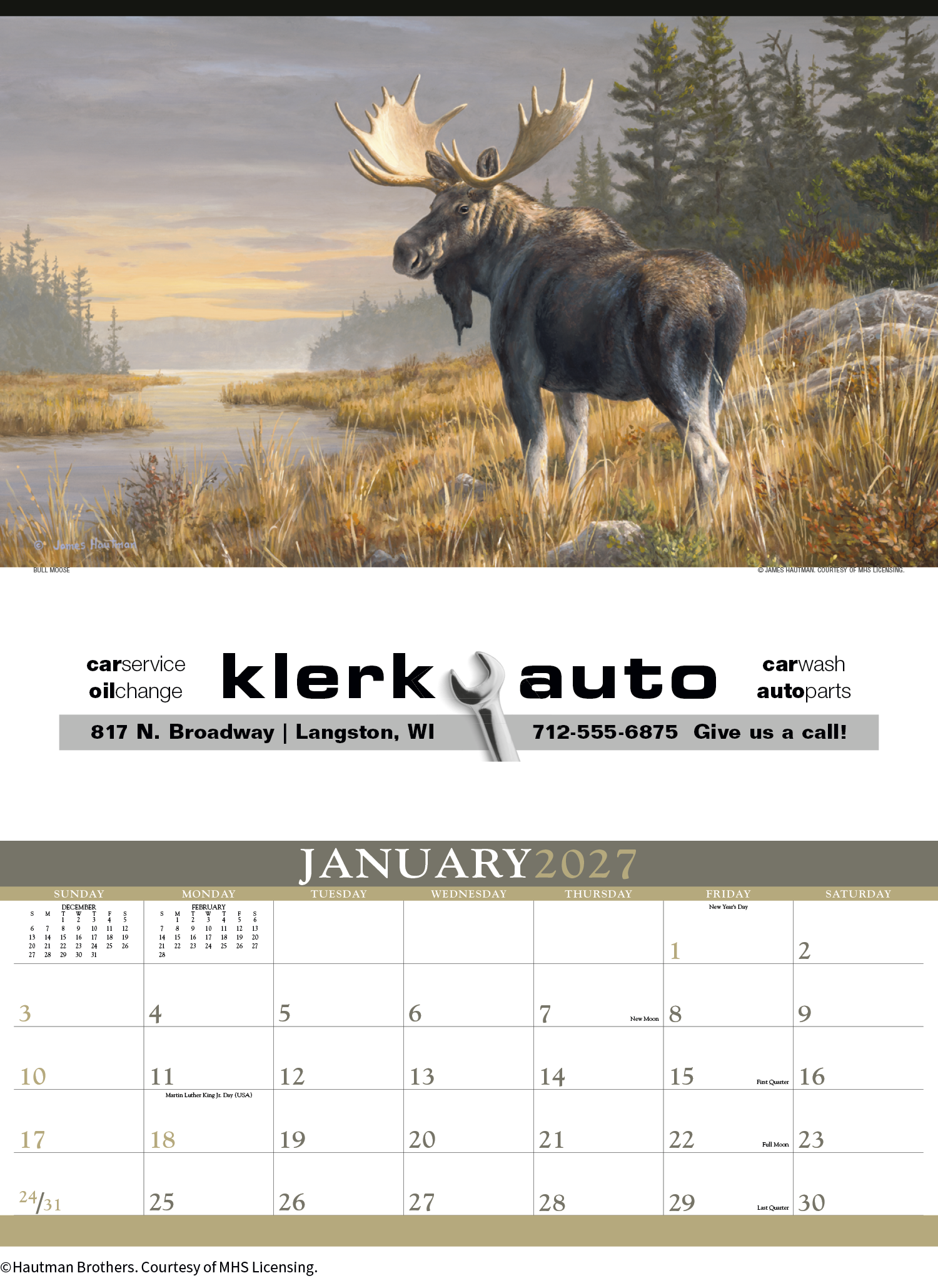 Triumph® Calendars Wildlife Art by the Hautman Brothers Calendar 39