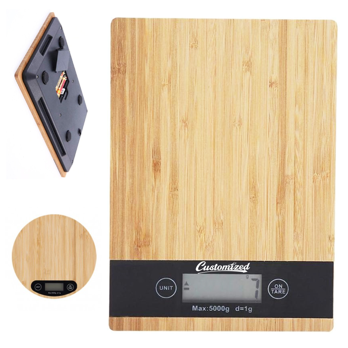 Bamboo Digital Kitchen Scale 4