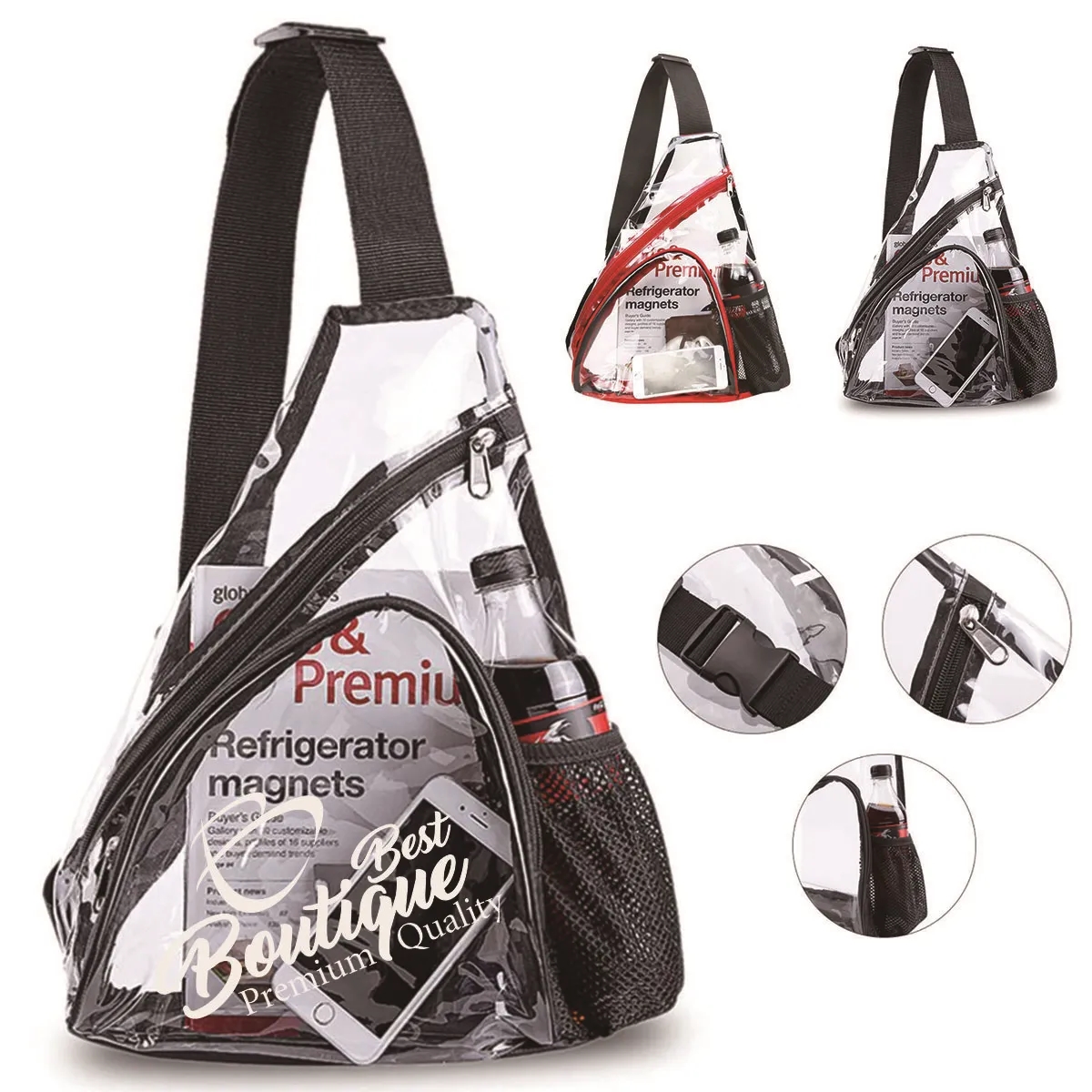 Clear Stadium Approved Sling Bag Transparent Chest pack 2