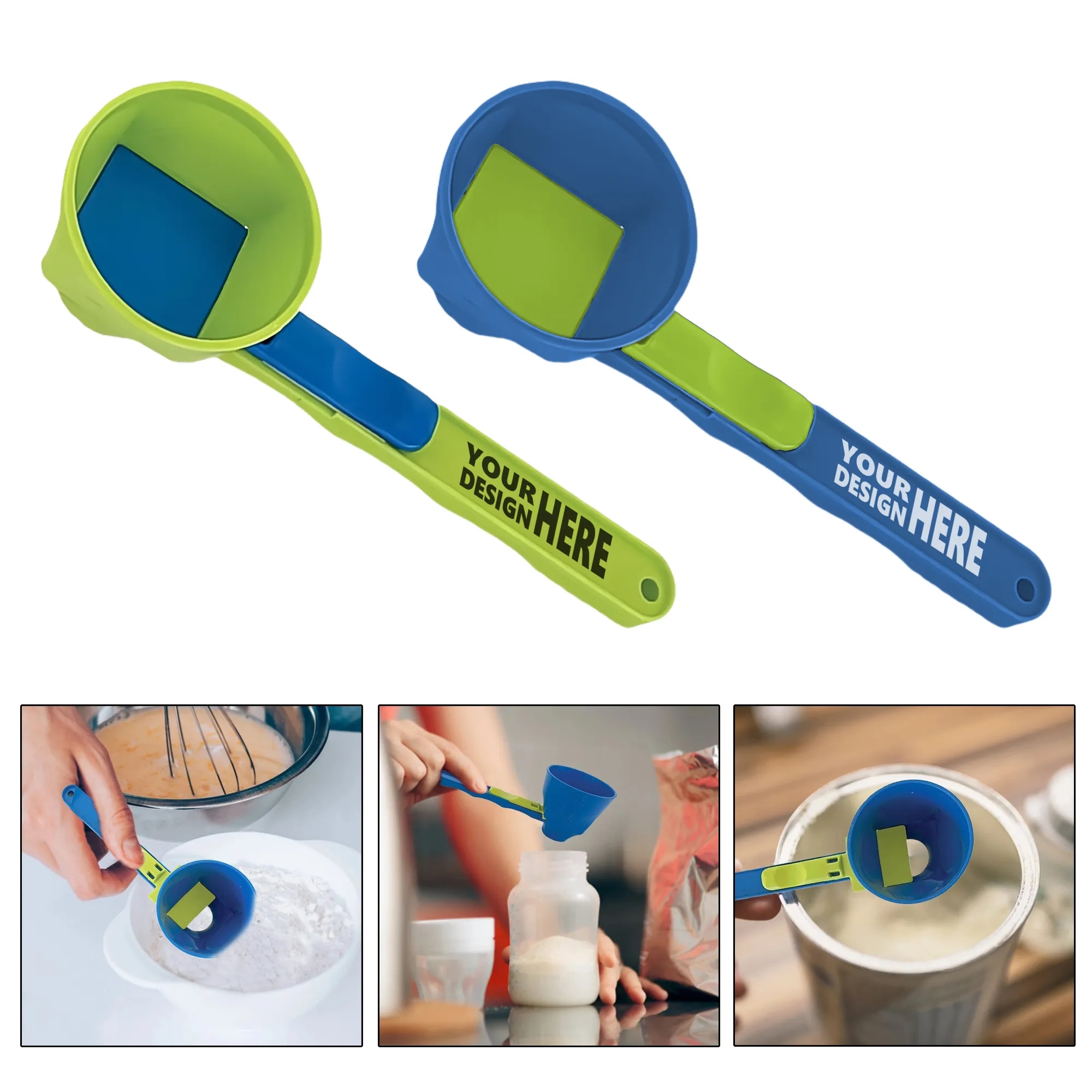 Mess Free Measuring Funnel Sliding Spoon