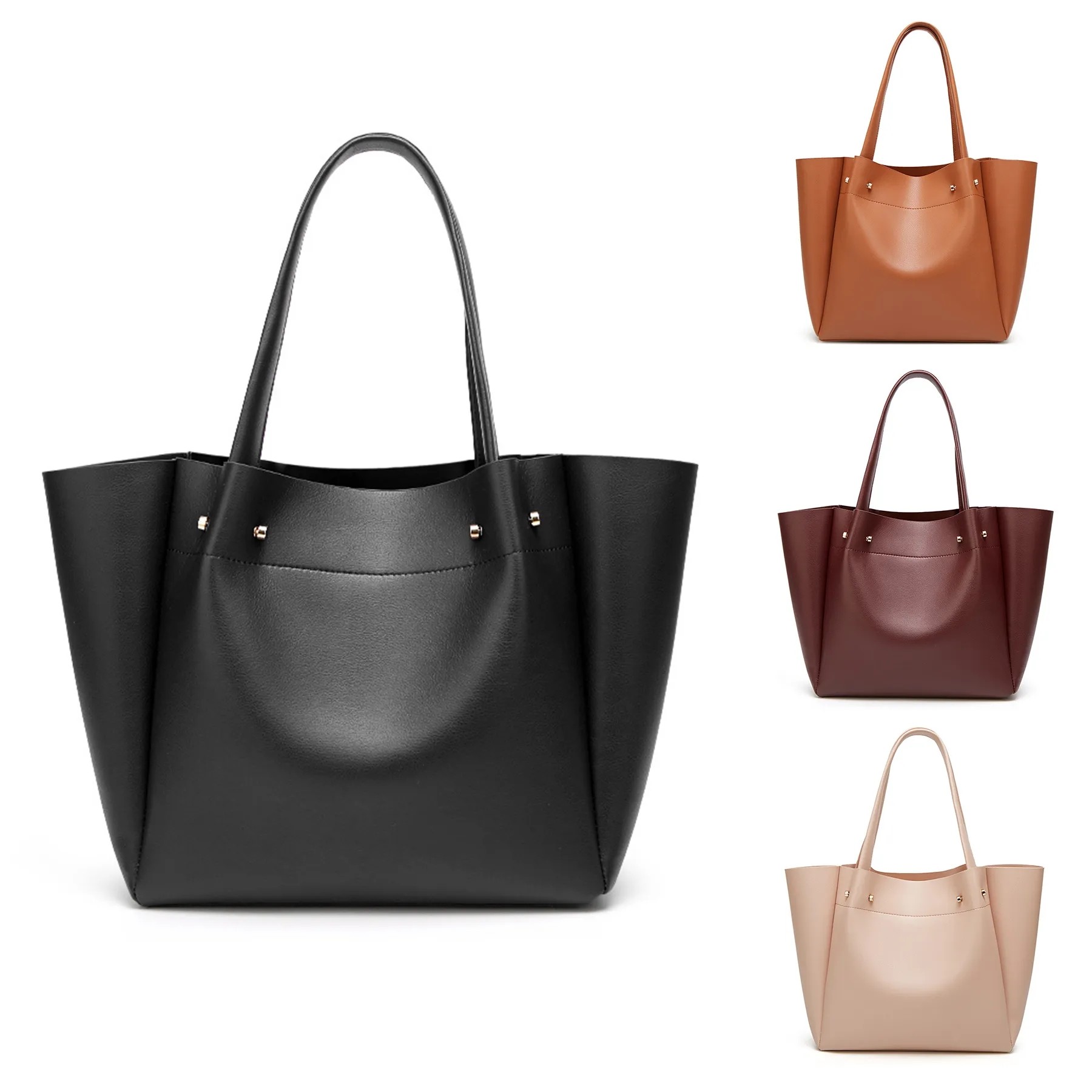 Leather Classic Tote Bag, custom tote bag with logo imprint 5