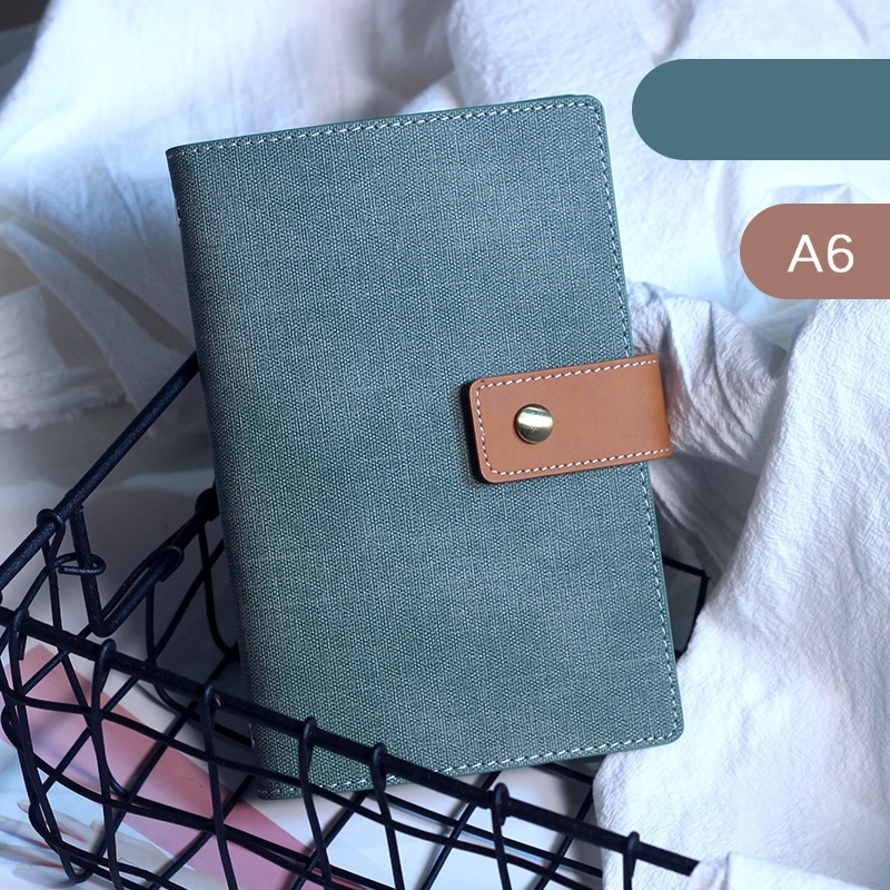 PU Leather A5/A6 Business Travel Journal Binder Notebook 4