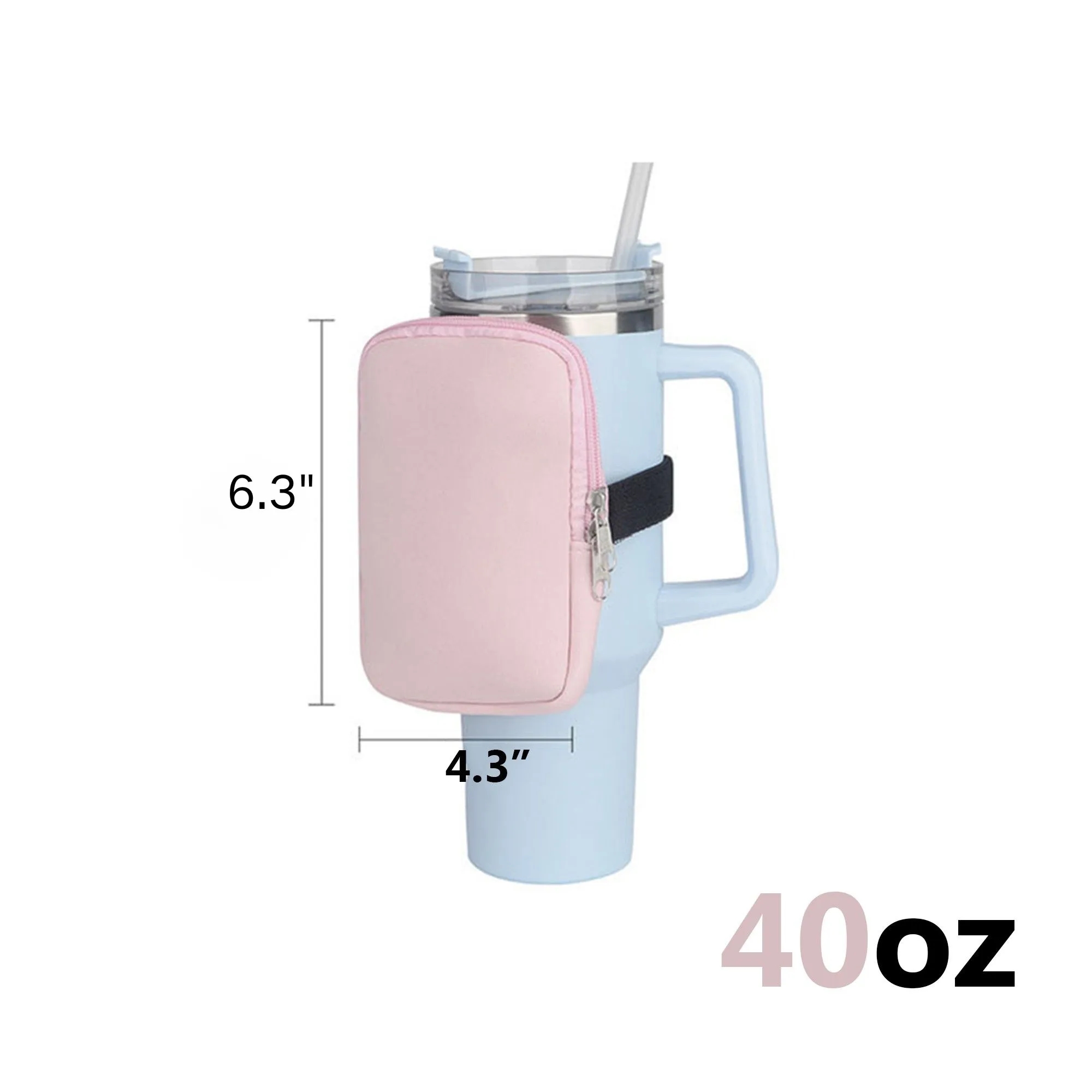 Cold Drinks, Strong Grip - 40OZ Ice Bully Handle Tumbler Set 16